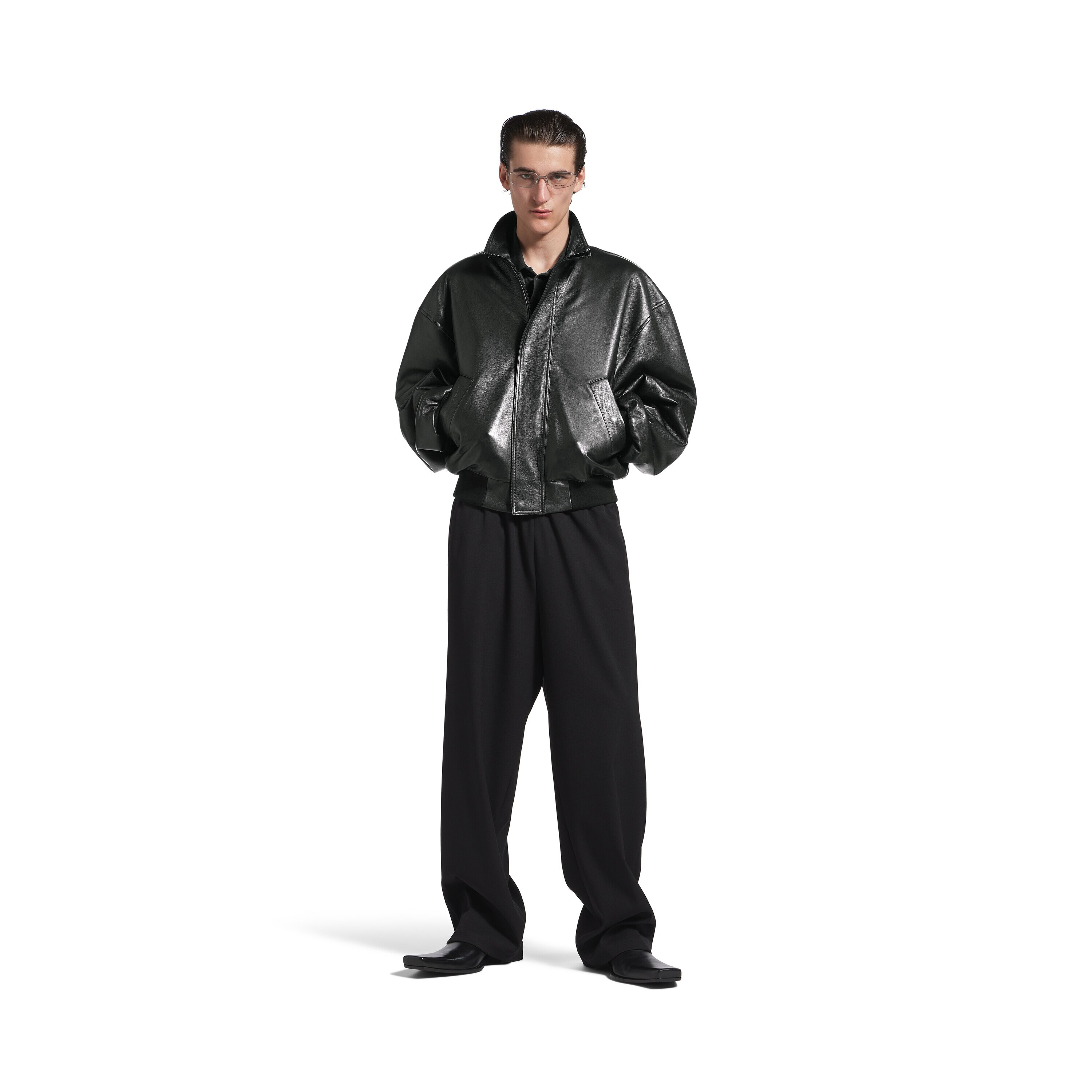 【関税&送料込】Balenciaga Black Stretch Nylon Jacket Buy Balenciaga Black Unisex Activewear Windbreaker in