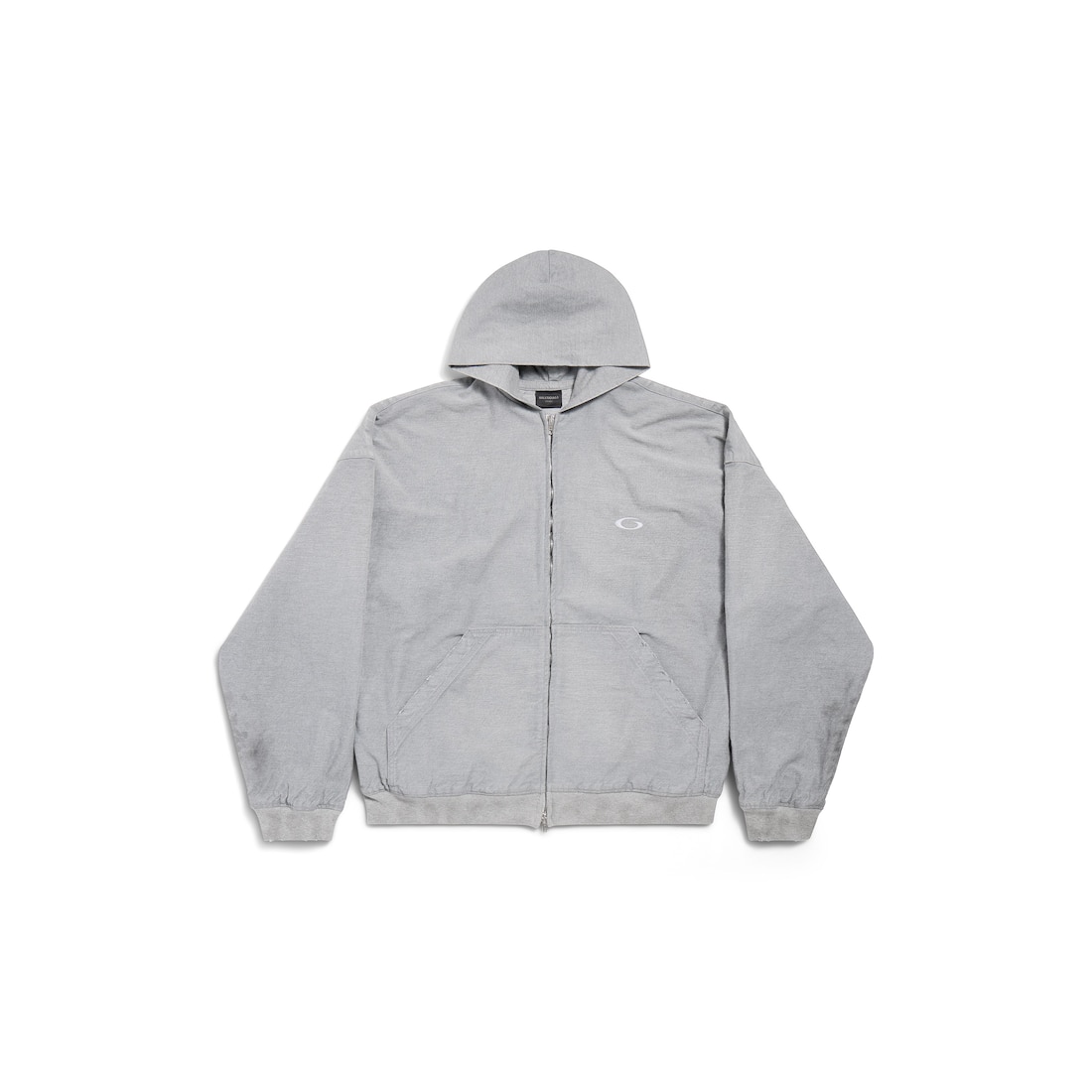 BALENCIAGA ♪ Trompe L'oeil ジップアップ フーディ BALENCIAGA】PATCHED ジップアップ HOODIE ジップアップ