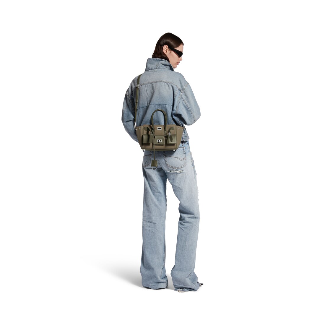 【送料&関税込】Balenciaga Army Green Canvas Carry All Bel A eCom-8230582AB2A3503_F.jpg?v=1