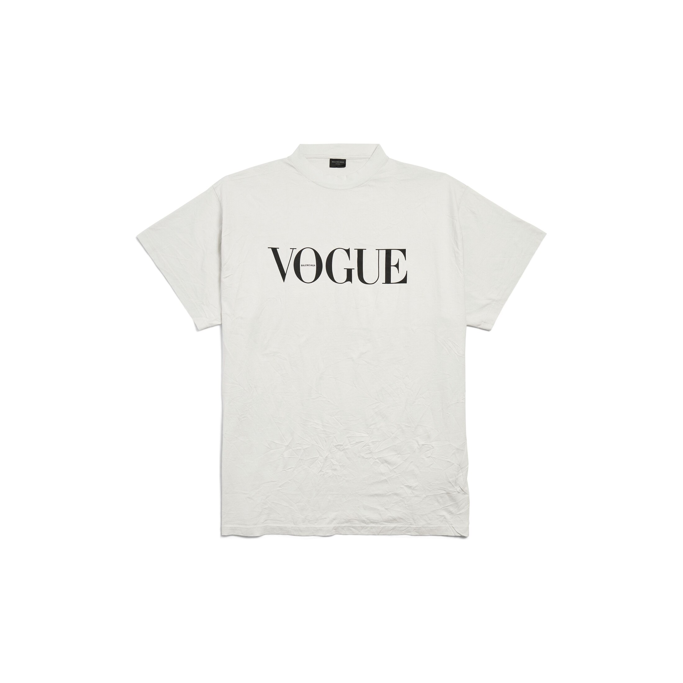 Balenciaga | Vogue T-Shirt Oversized - Black - Unisex - 2 - Main Fabric: 100% Cotton - Trimming: 95% Cotton, 5% Elastane