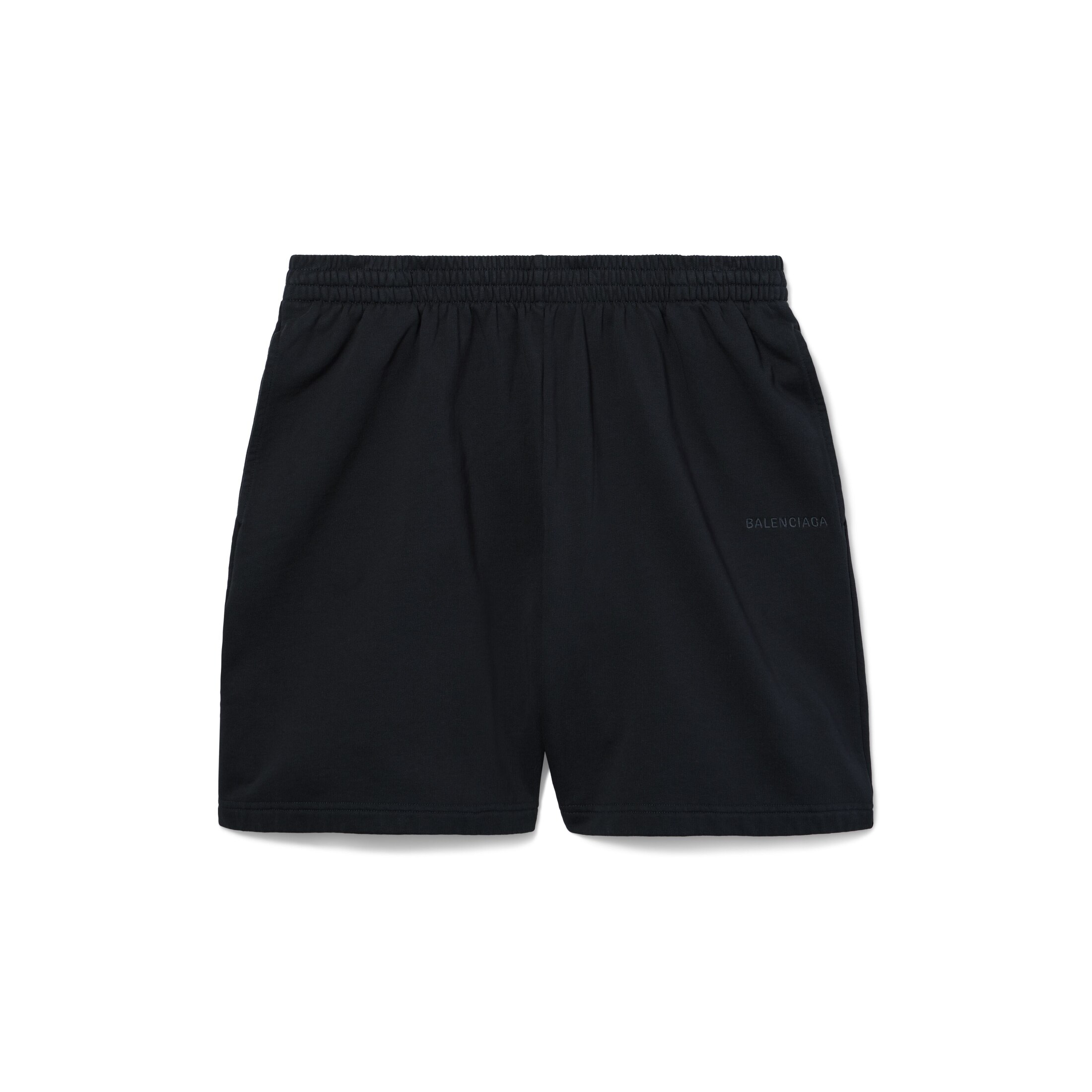 I Love Paris & Balenciaga Sweat Shorts - Black - Unisex - M - Cotton