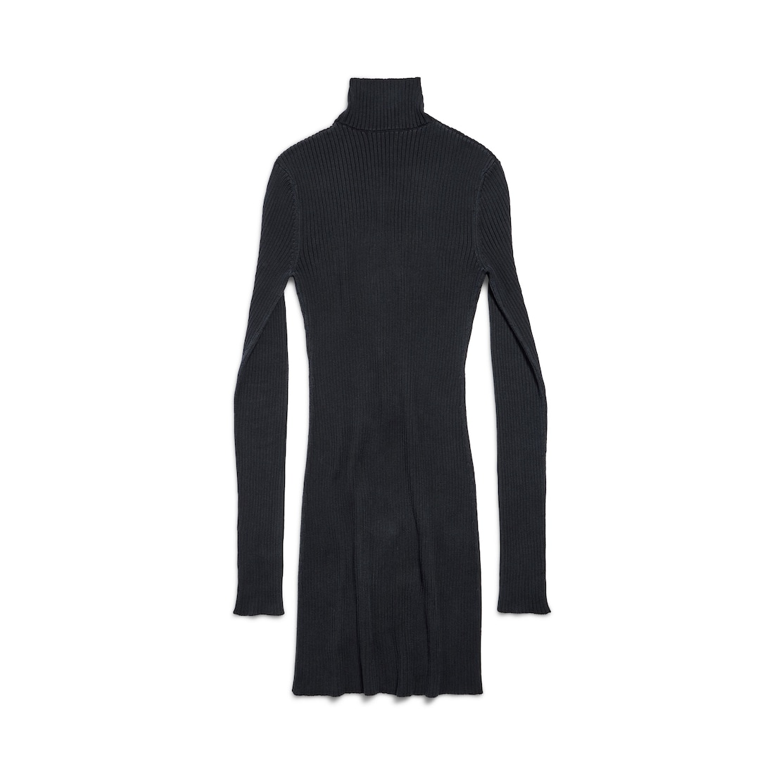 Men s Planet Earth Long Fitted Turtleneck in Black Balenciaga US