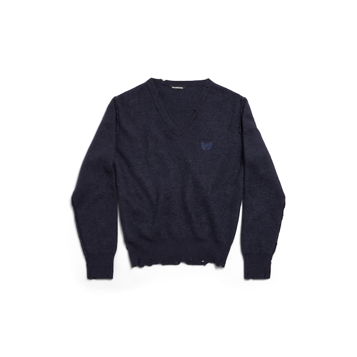 laurel classic inside-out vネック セーター