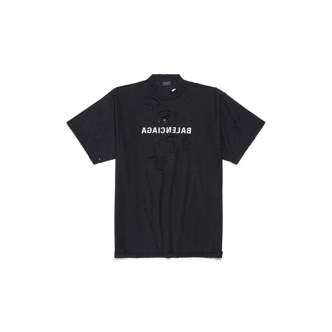 Mirror Balenciaga Inside Out Tシャツ オーバーサイズ で ブラック/ホワイト