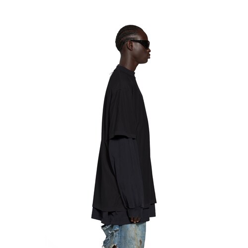 Mirror balenciaga double trompe l'oeil long sleeve t-shirt