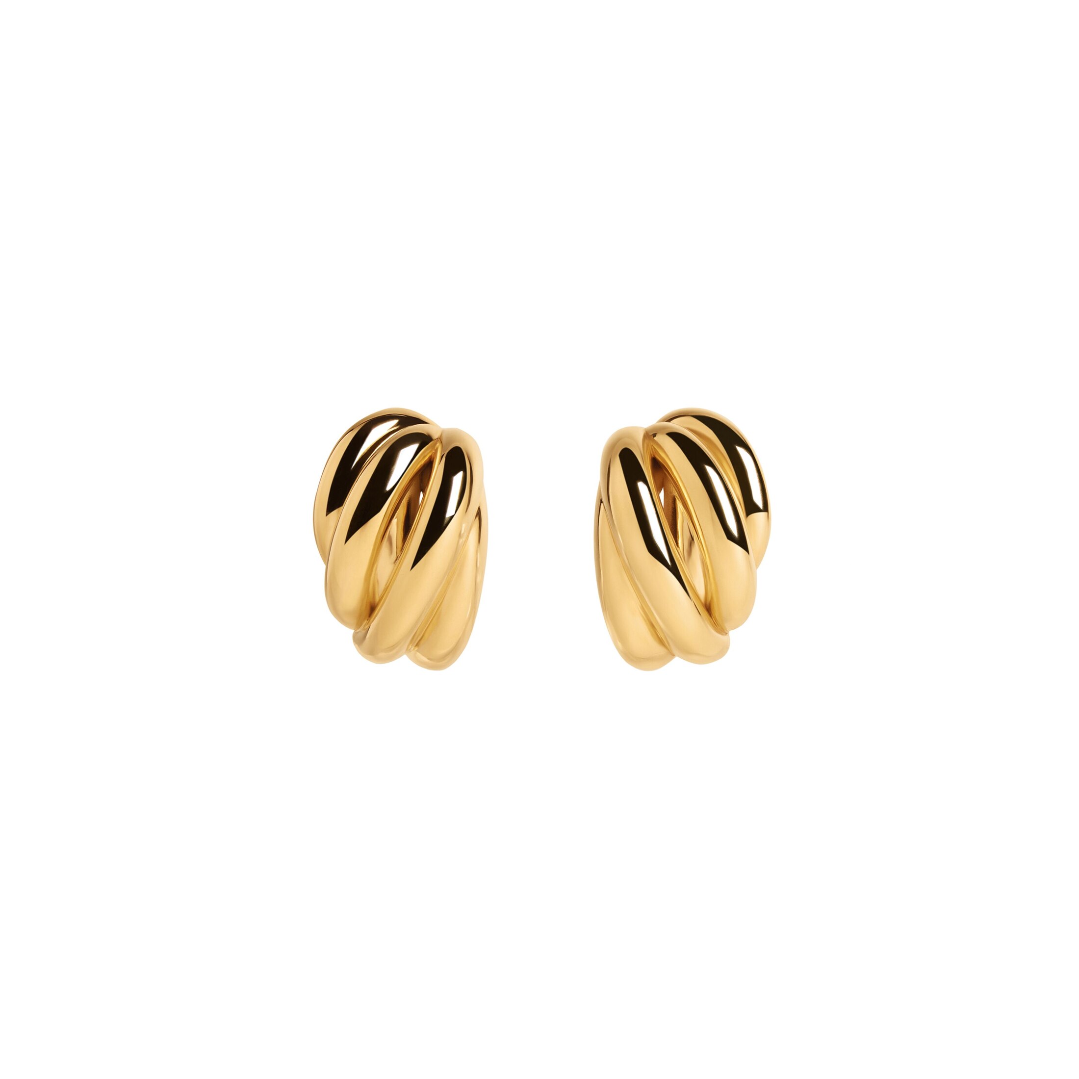 Balenciaga Saturne Earrings - Gold - Woman - Brass