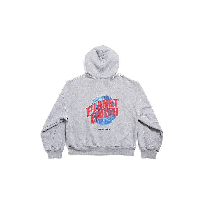 planet earth zip-up hoodie regular fit