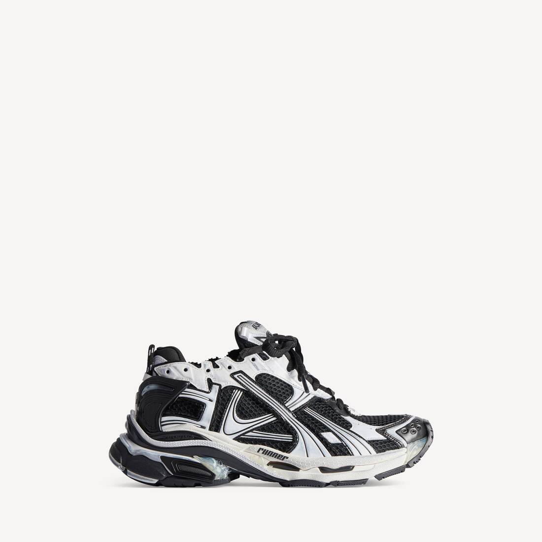 Men's Runner Sneaker in White Balenciaga US