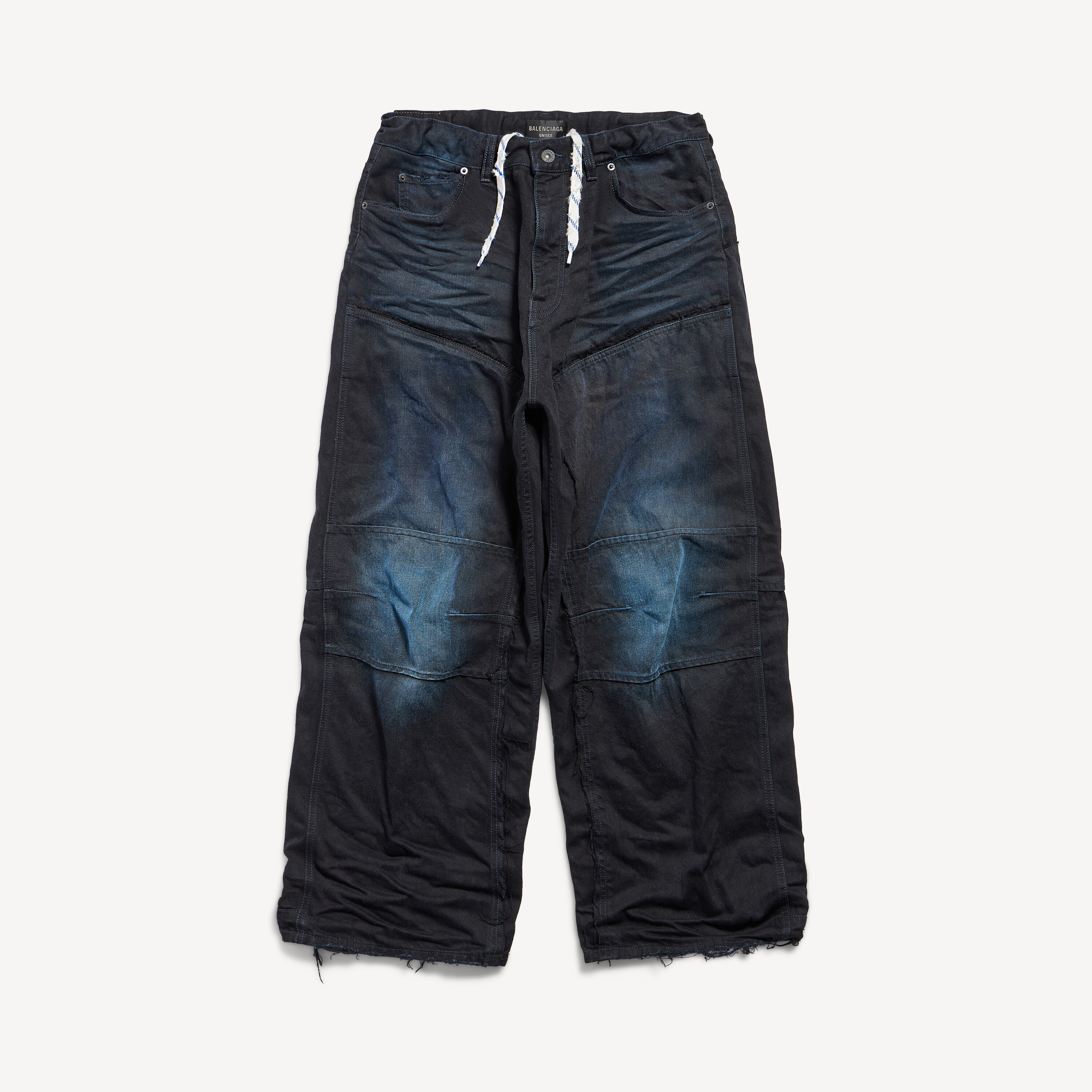 Men's Double Knee Pants in Dark Blue