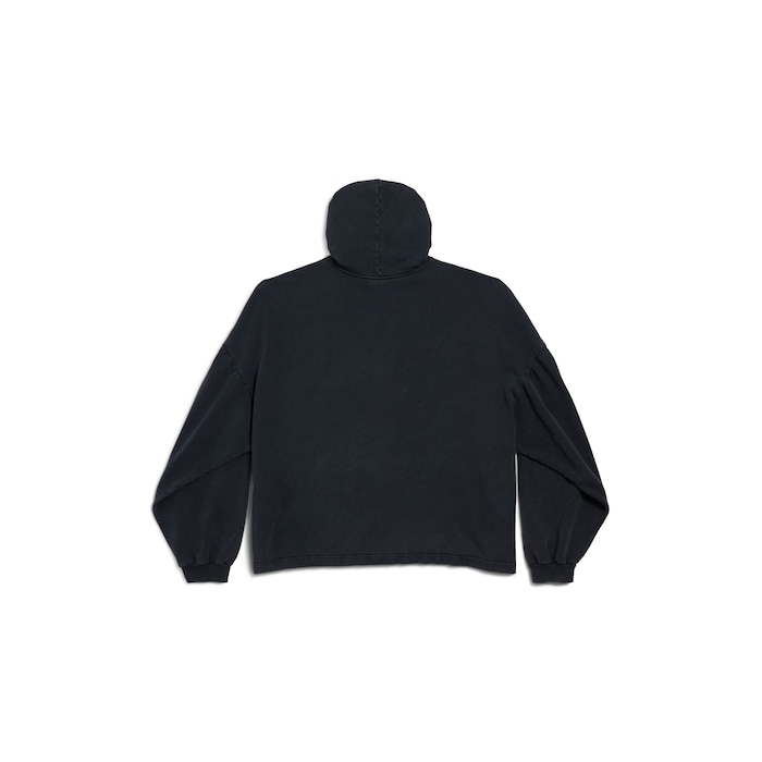 cropped hoodie i love paris & balenciaga oversized
