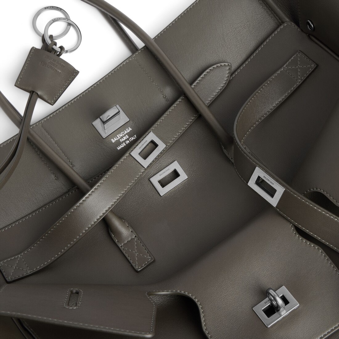 ハンドバッグ BALENCIAGA HAND BAG (8356702ABP8 3503) Women's Bel Air Carry All Bag Medium in Khaki | Balenciaga US