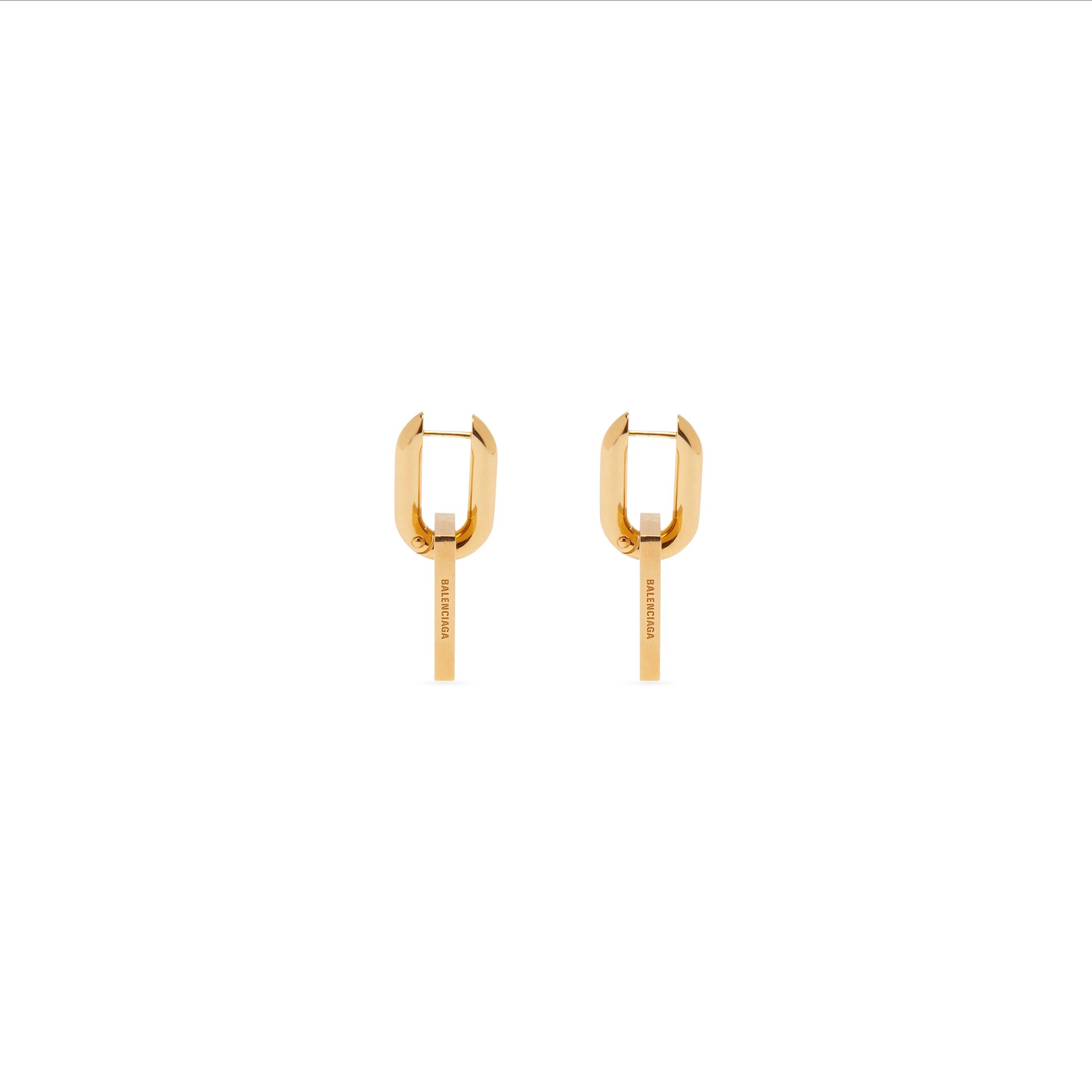 Women's B Chain Xl Earrings In Gold | Balenciaga US