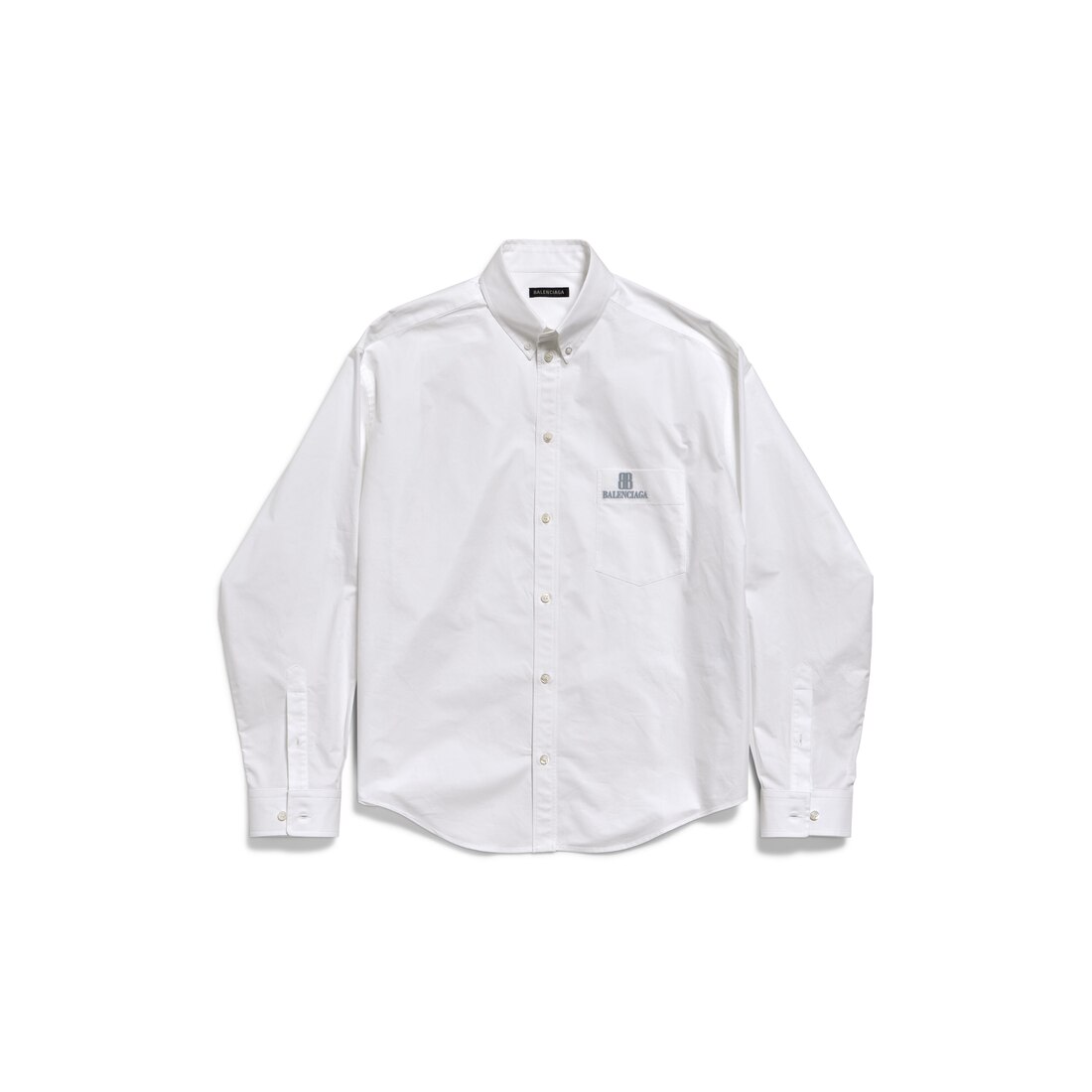 Women's Large Fit Shirt in White | Balenciaga CA