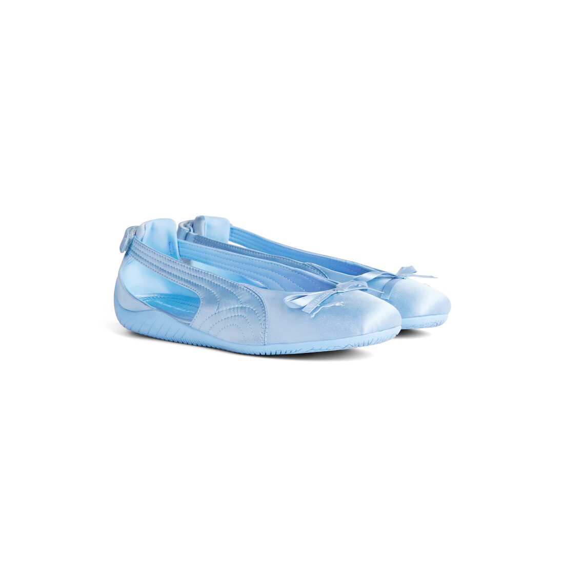 華やか バレンシアガ×プーマ バレエシューズ SPEEDCAT サテン Women's Speedcat Ballet Satin Balenciaga in Light Blue