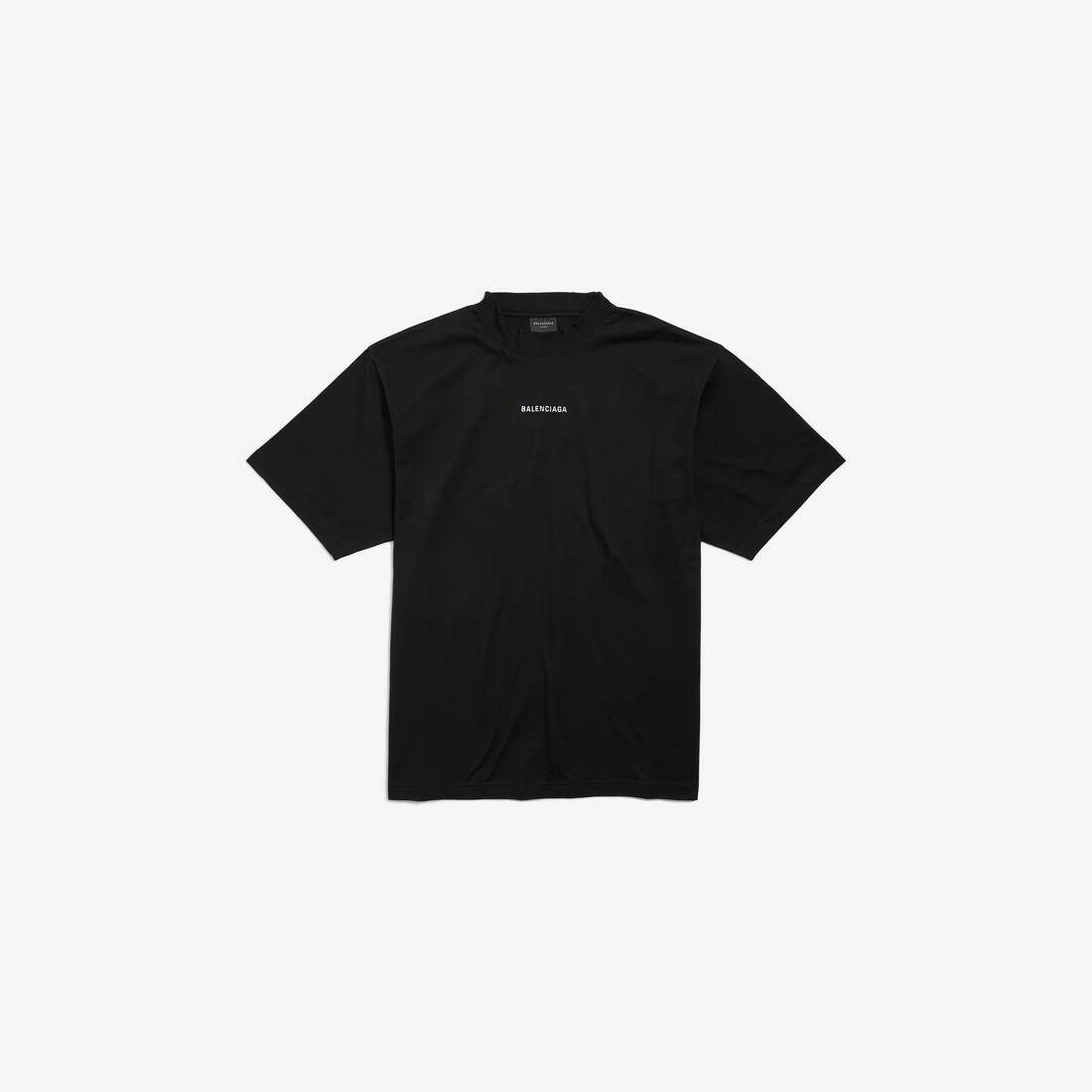 Balenciaga Camiseta New Balenciaga Back Medium Fit en Negro Los