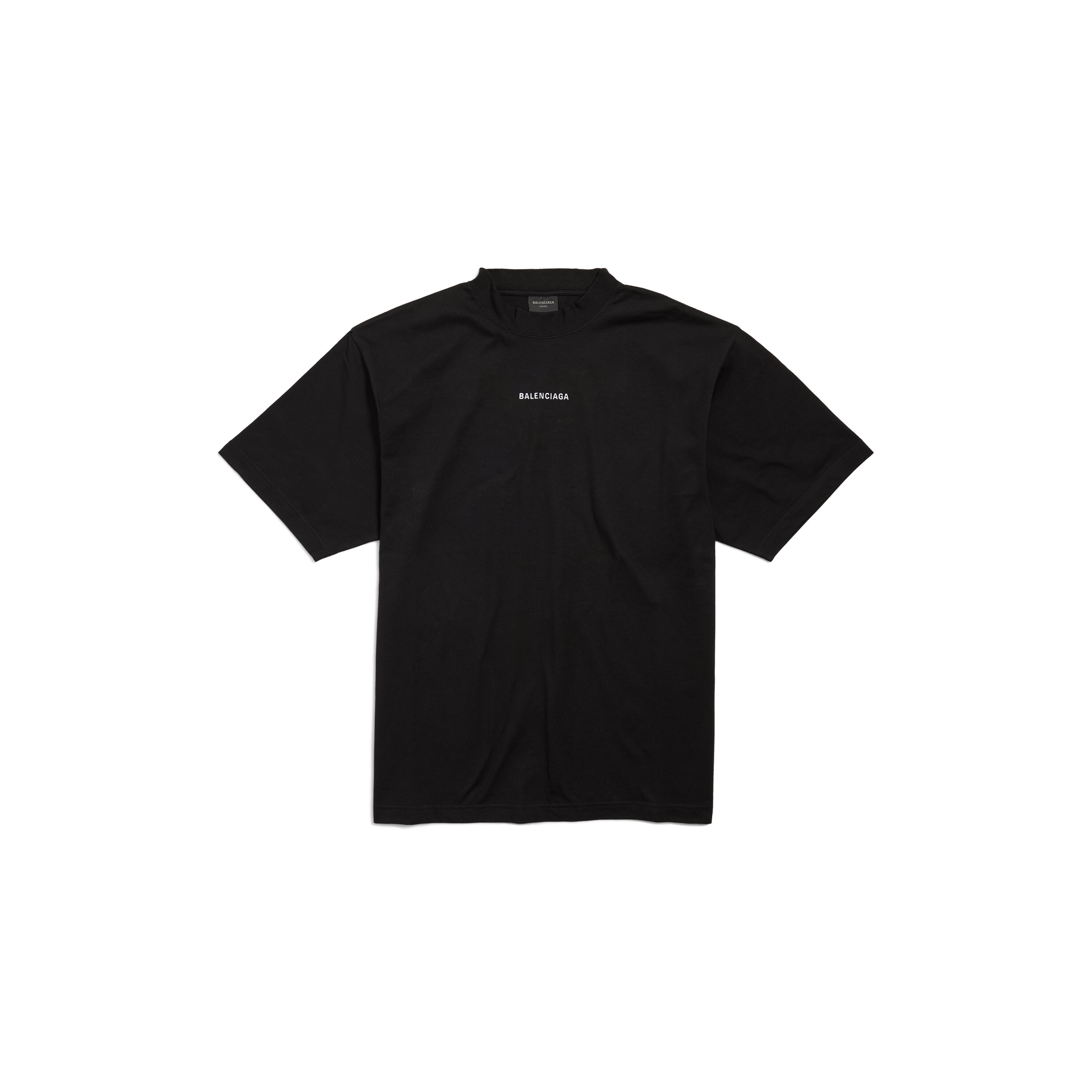 New Balenciaga Back Medium Fit T-shirt in Black