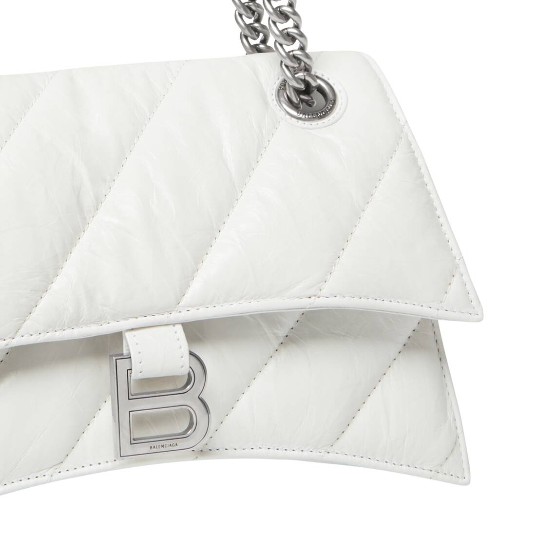 Luxury handbag  White leather tote bag Balenciaga