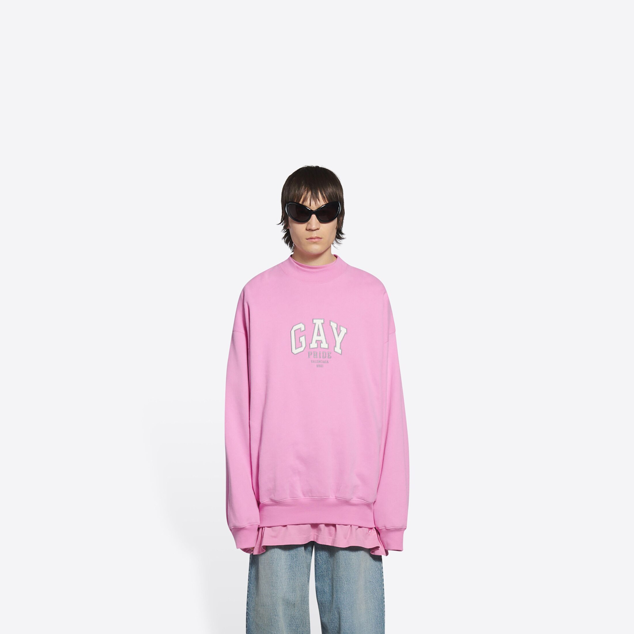 gay pride balenciaga shirt
