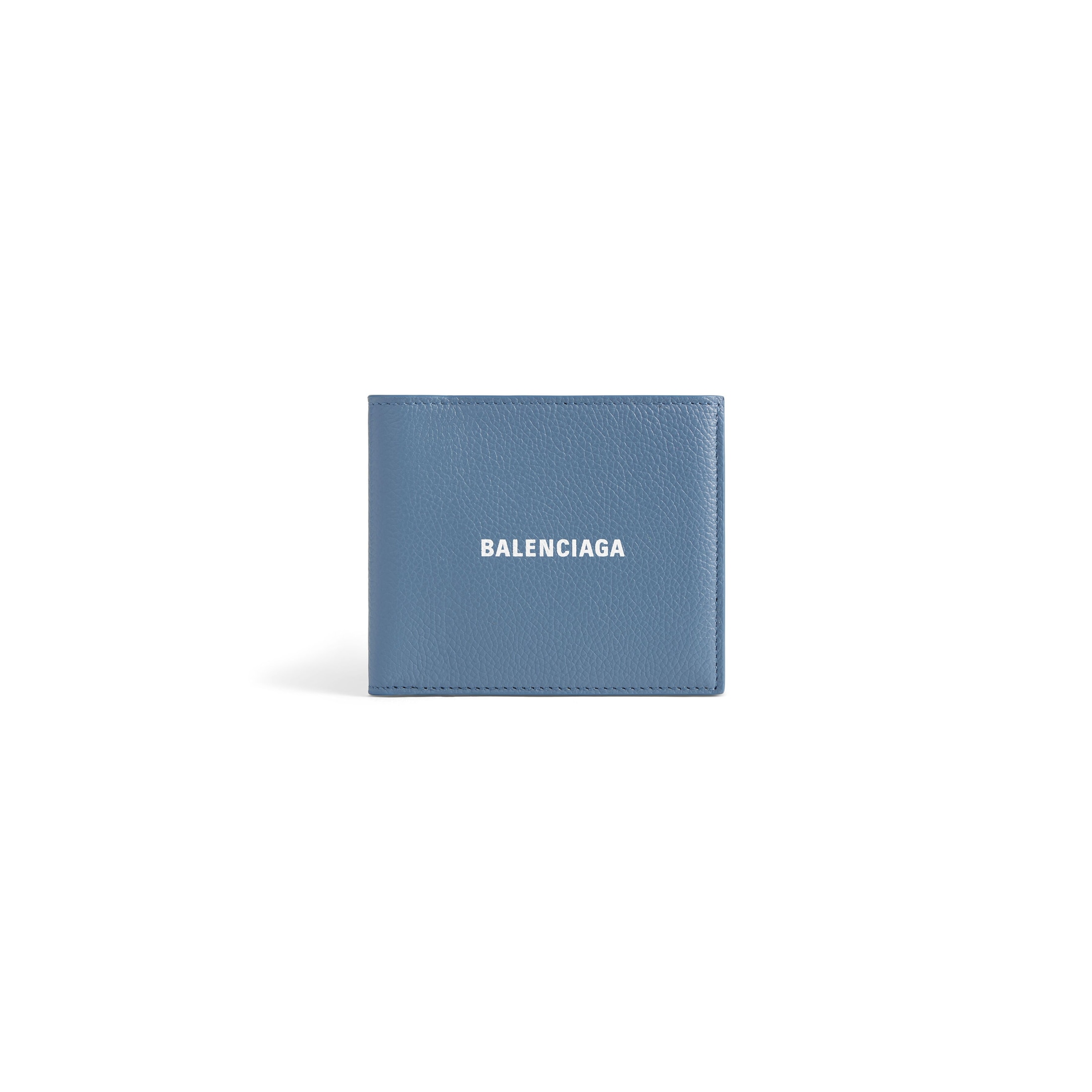 Balenciaga Cash Square Folded Wallet - Blue - Man - Calfskin