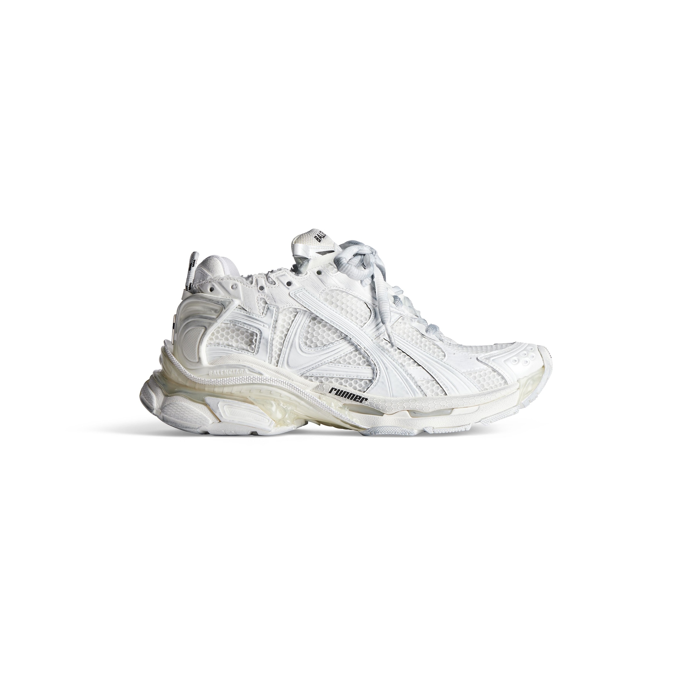 Balenciaga Zapatillas Runner - Blanco - Hombre - 39 - Poliuretano, Poliéster