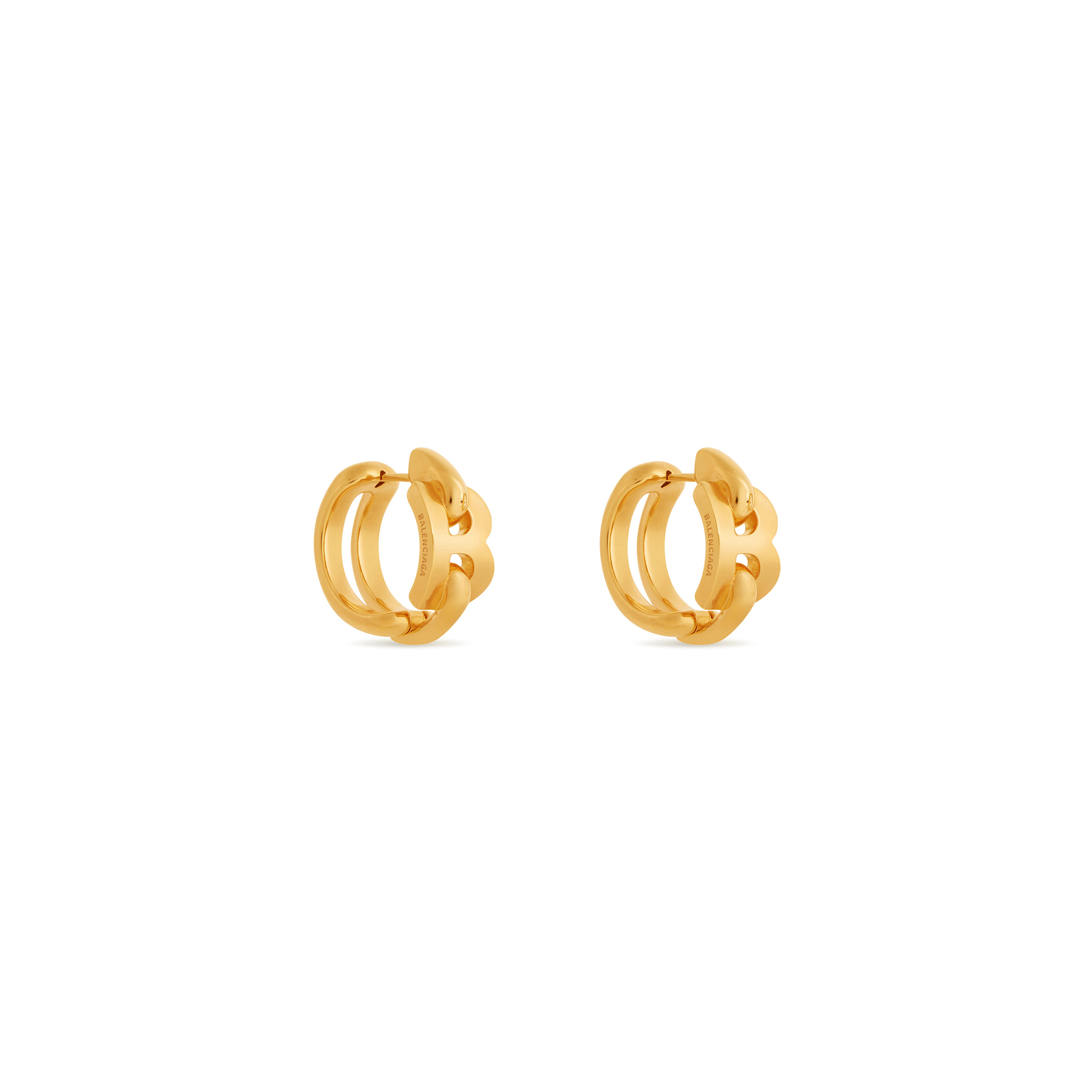 Buy Balenciaga Heart Hoop Earrings  Gold At 20 Off  Editorialist