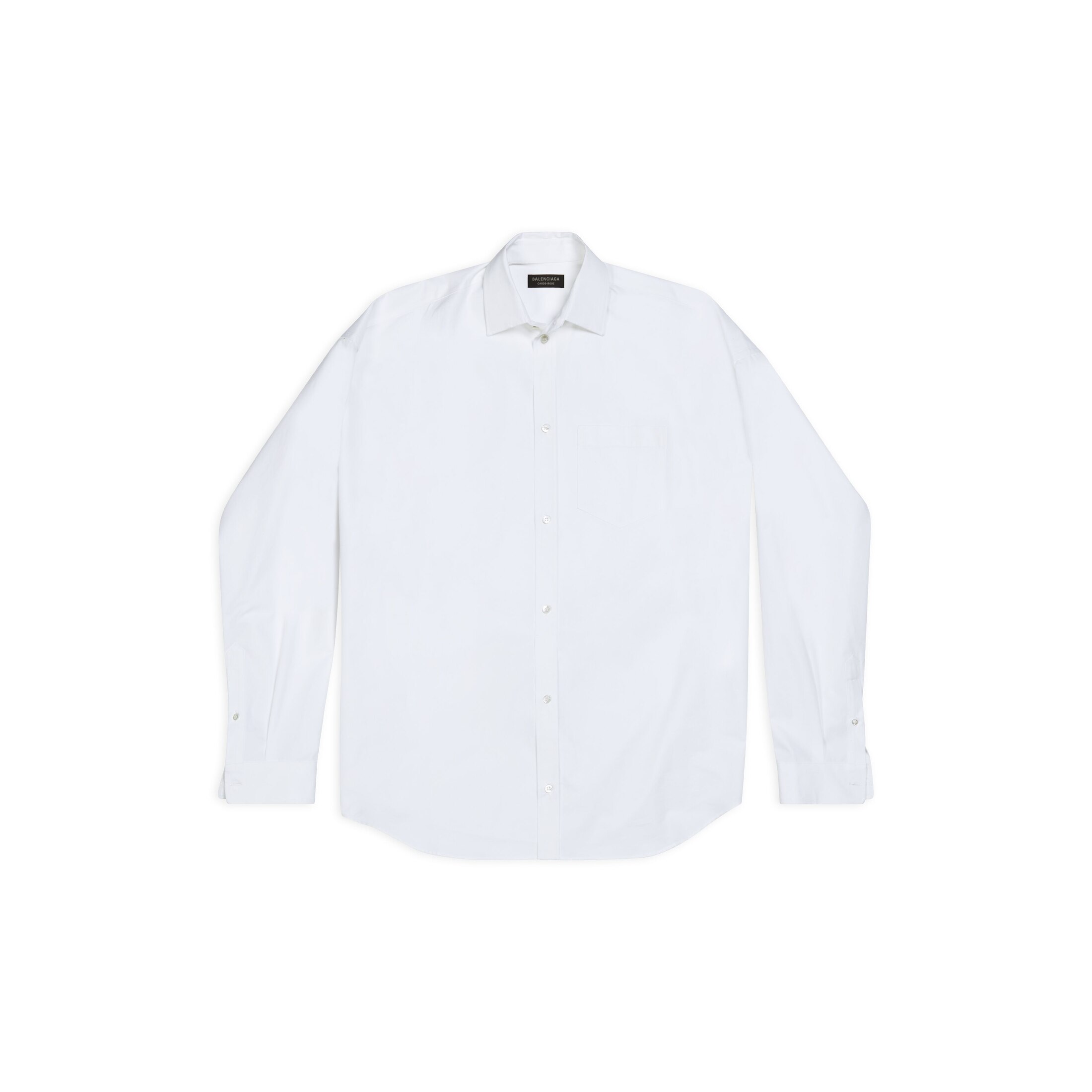 Balenciaga Cocoon Shirt - White - Man - 41 - Cotton