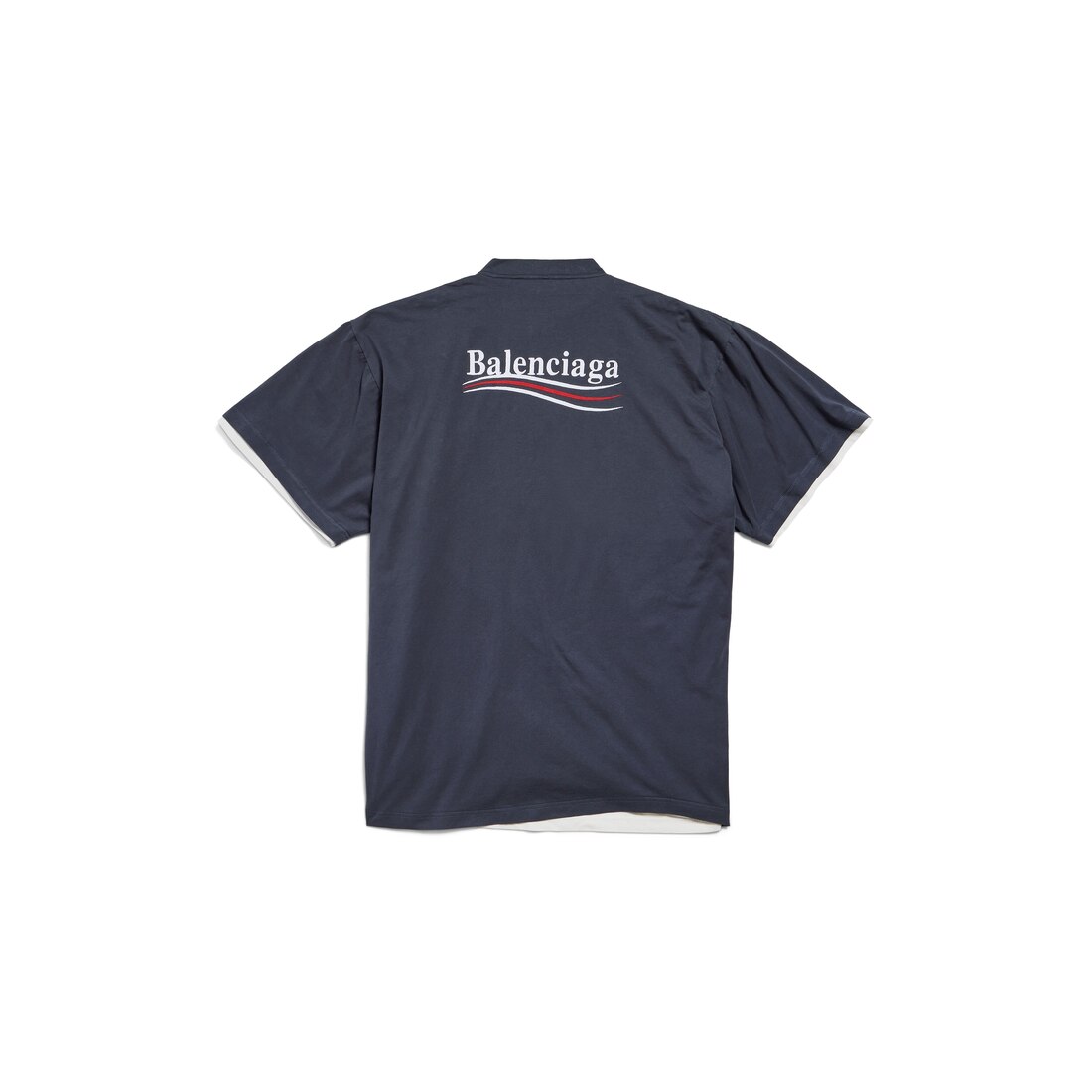 ホワイト の ウィメンズ Political Campaign ダブル Tシャツ