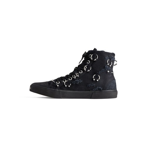 paris high top sneaker with piercings