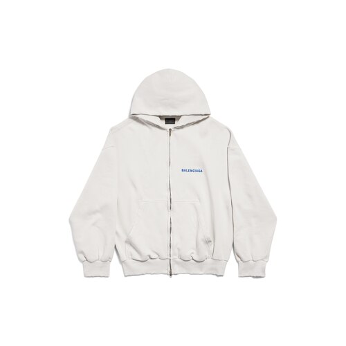 balenciaga back zip-up hoodie regular fit