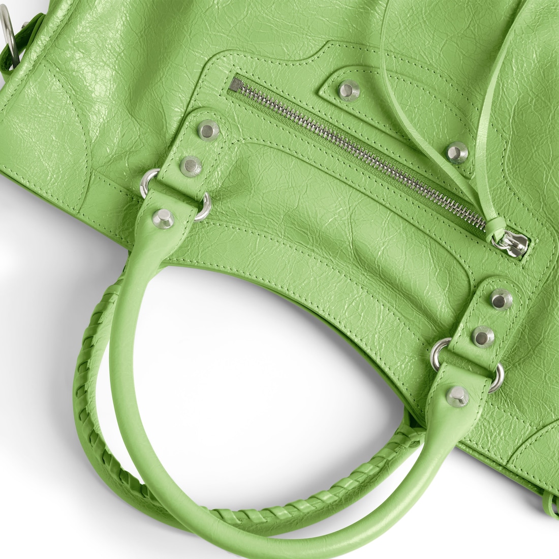 Balenciaga clearance green city bag