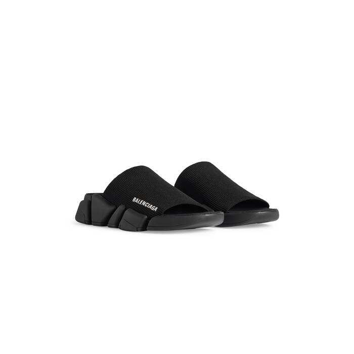 speed 2.0 recycled knit slide sandal