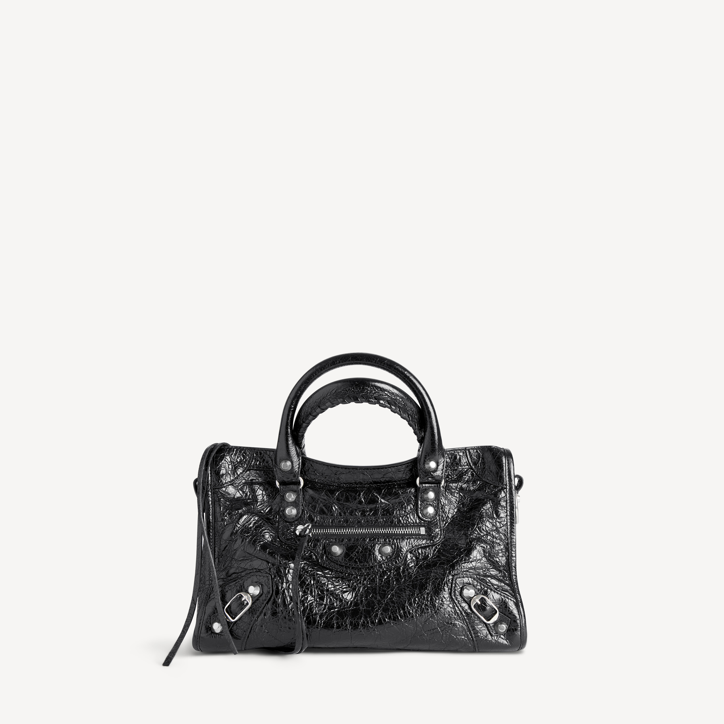 写真balenciaga old city bag black Vintage Balenciaga city bag in distressed black leather available