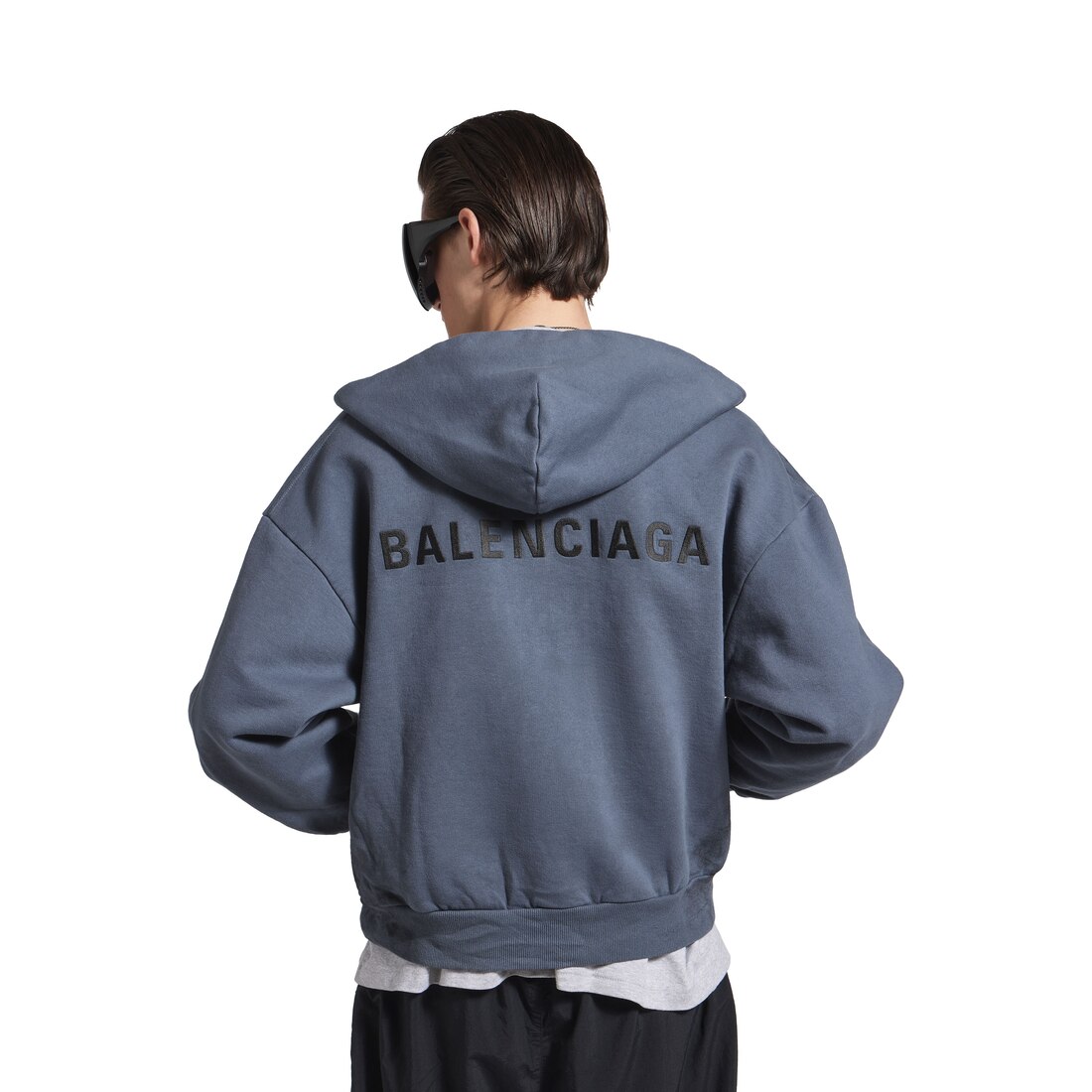 ホワイト の ウィメンズ Balenciaga Back ジップアップ Hoodie