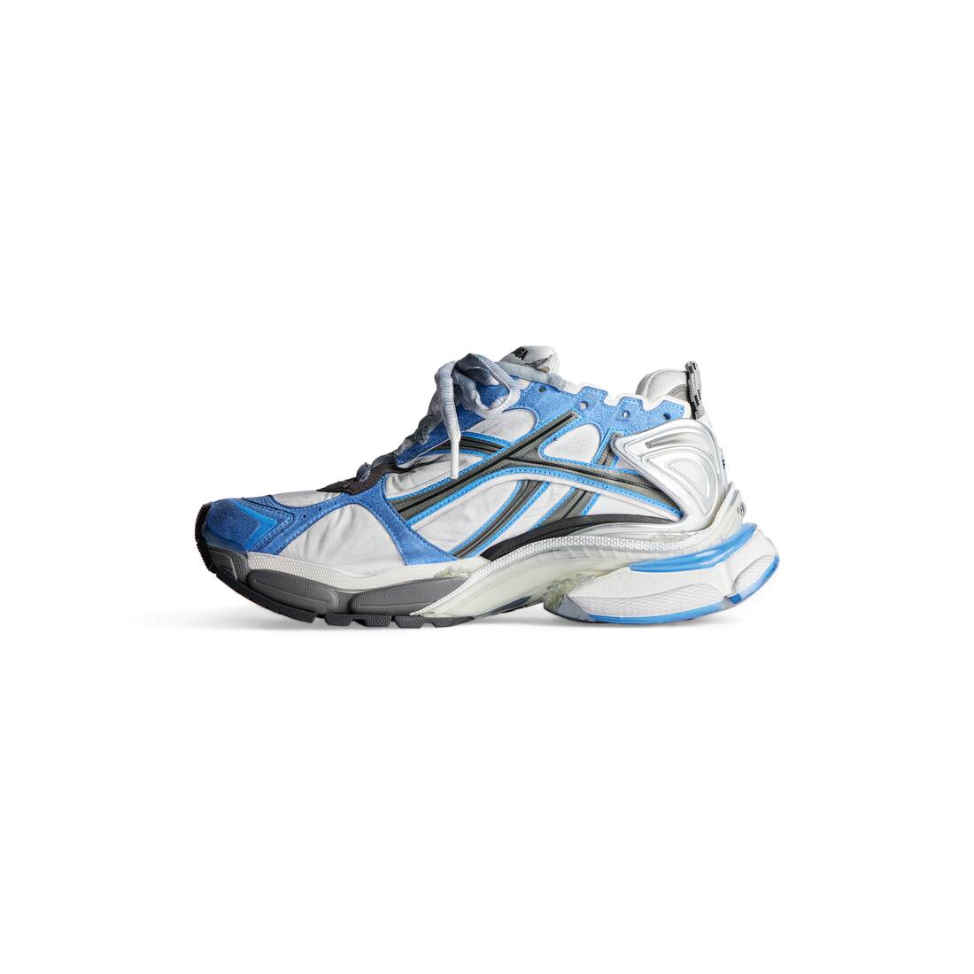Men's Runner Sneaker in Blue/white/grey