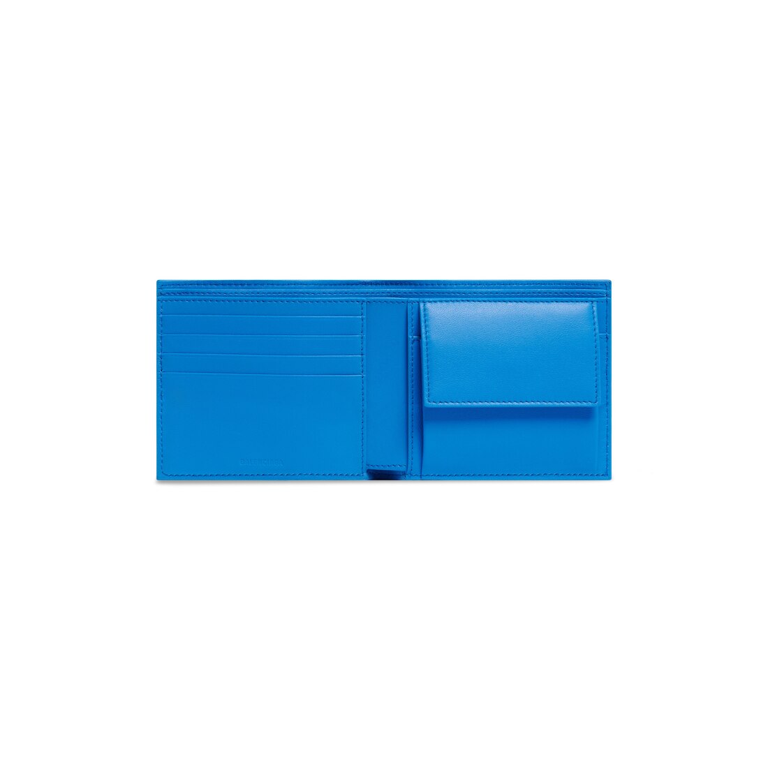 Men's Car Square Folded Coin Wallet in Blue