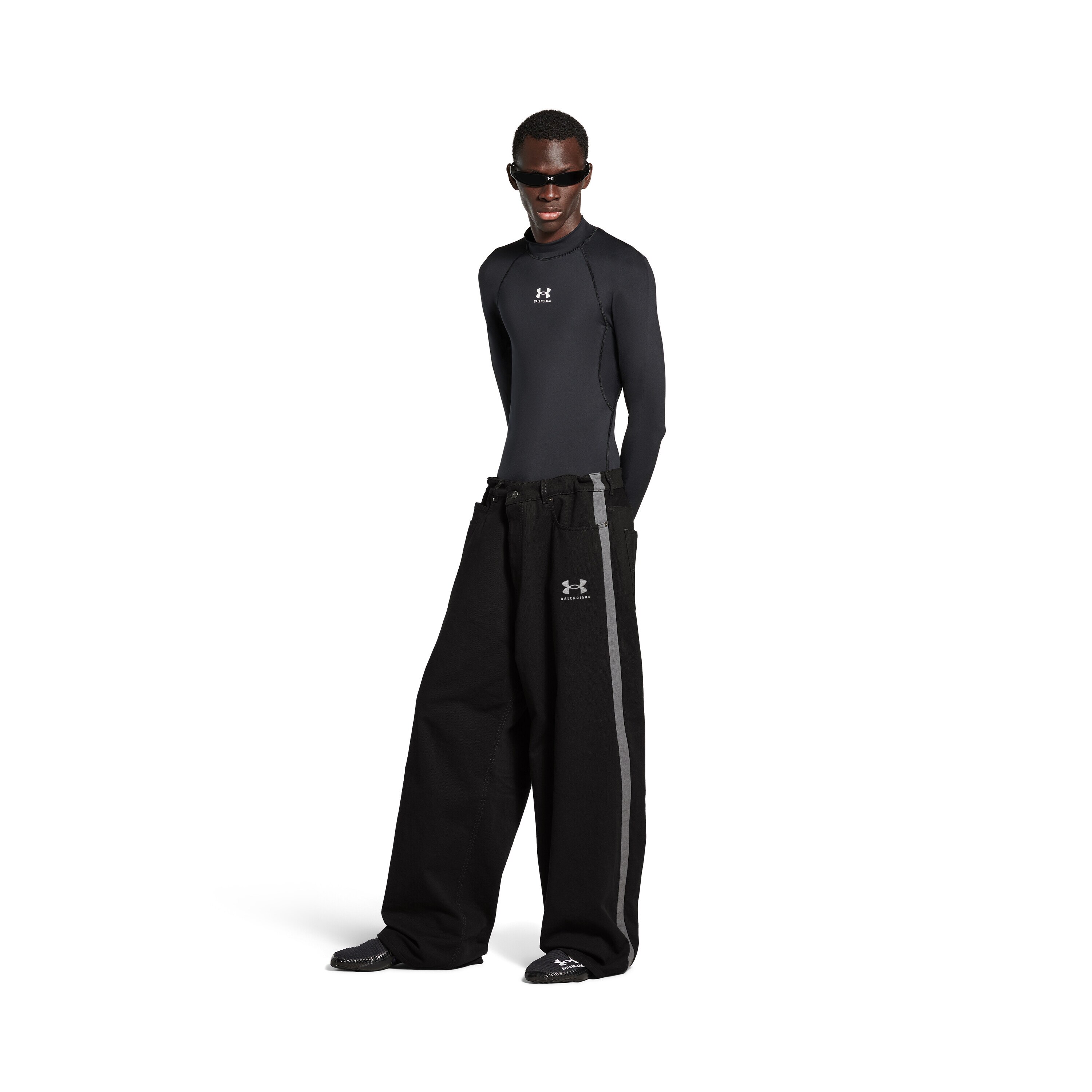 Men s Under Armour Tracksuit Denim Pants in Black