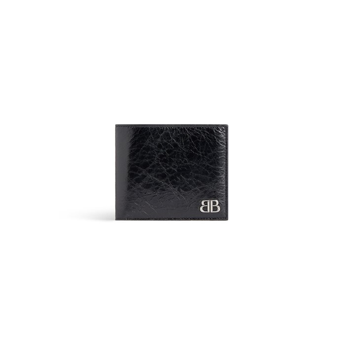 monaco square folded coin wallet