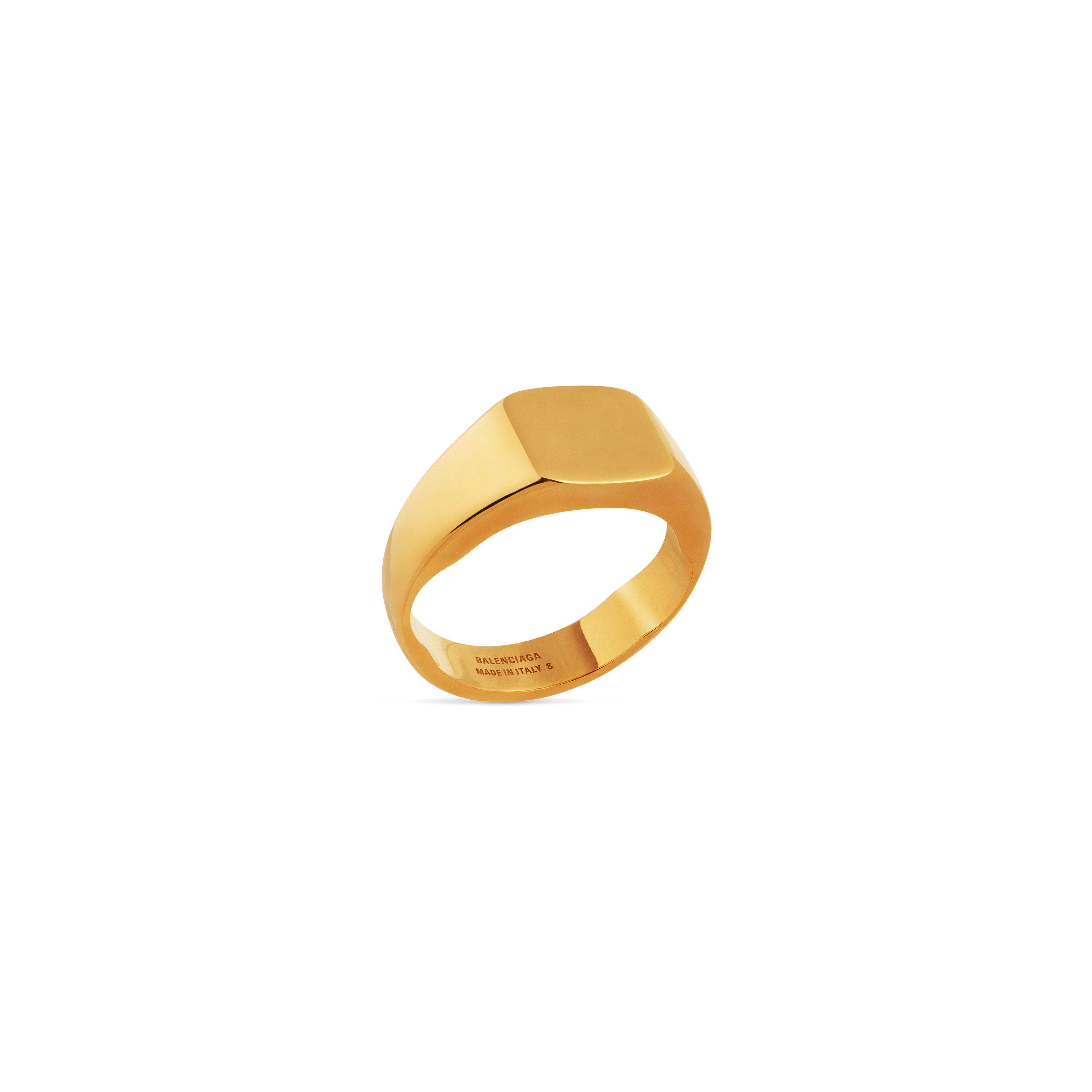 Maxi Signet Ring in Gold Balenciaga