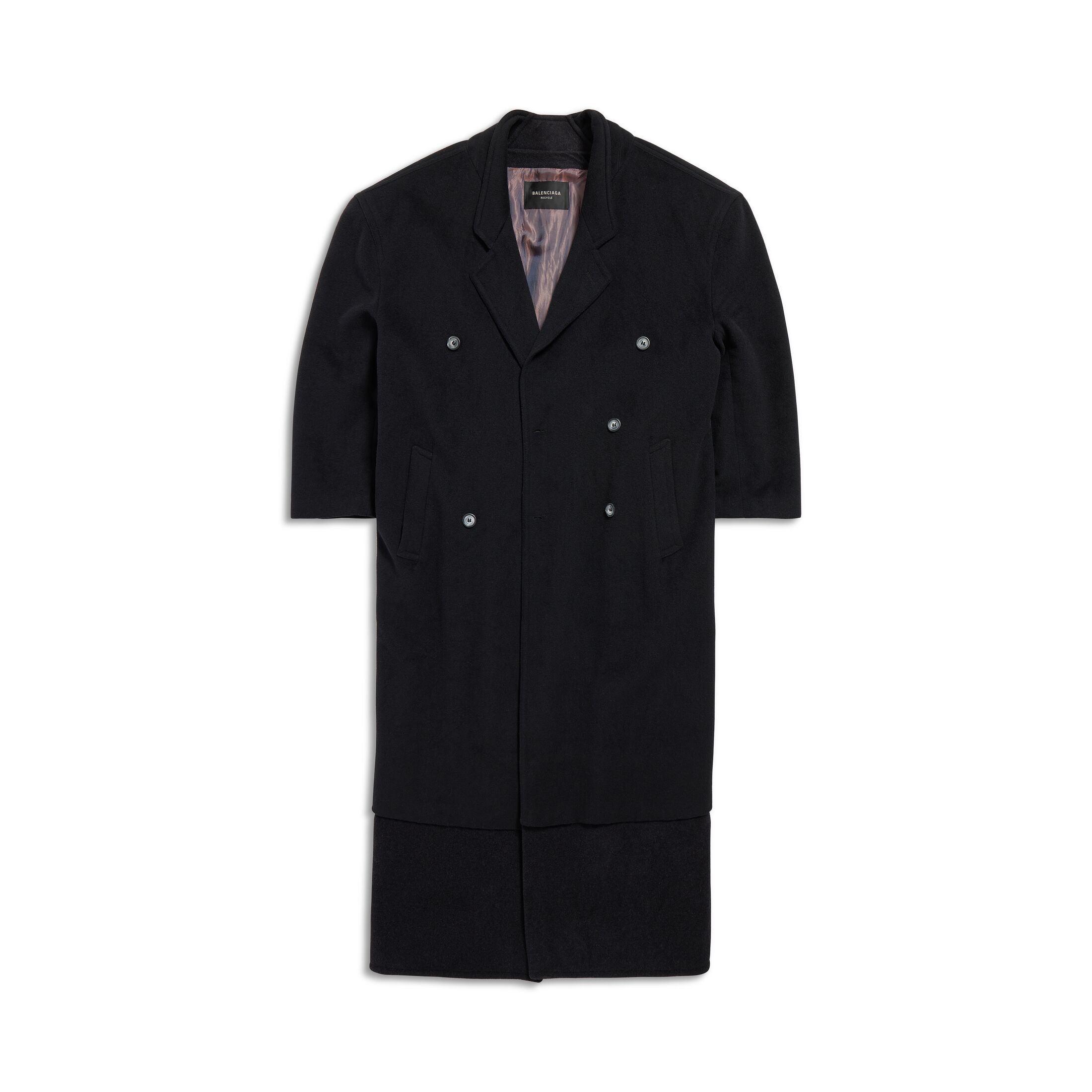 Balenciaga Flatground Maxi Coat - Black - Unisex - 1 - Wool