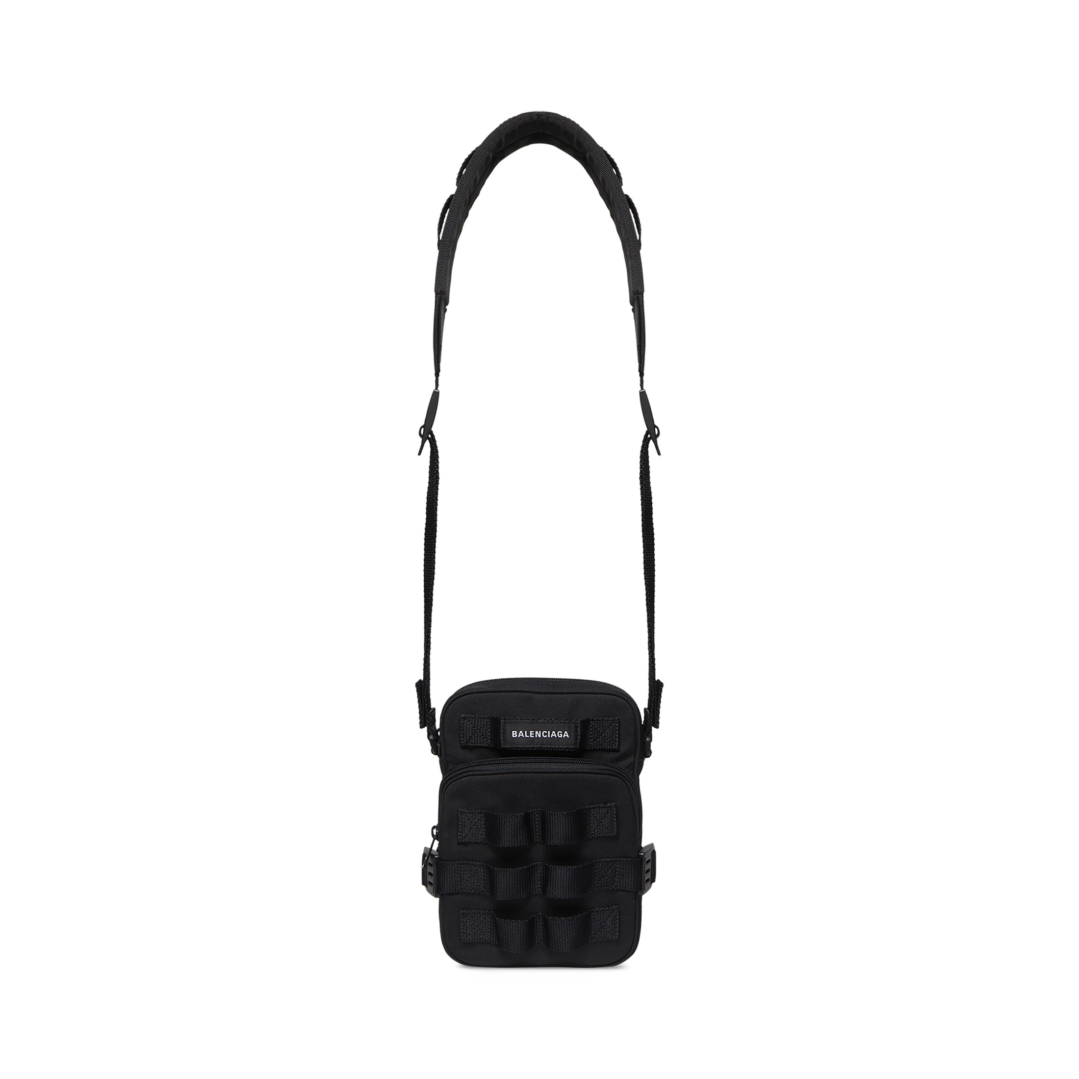 Balenciaga Army Crossbody Messenger Bag - Black - Man - Polyamide, Polyester