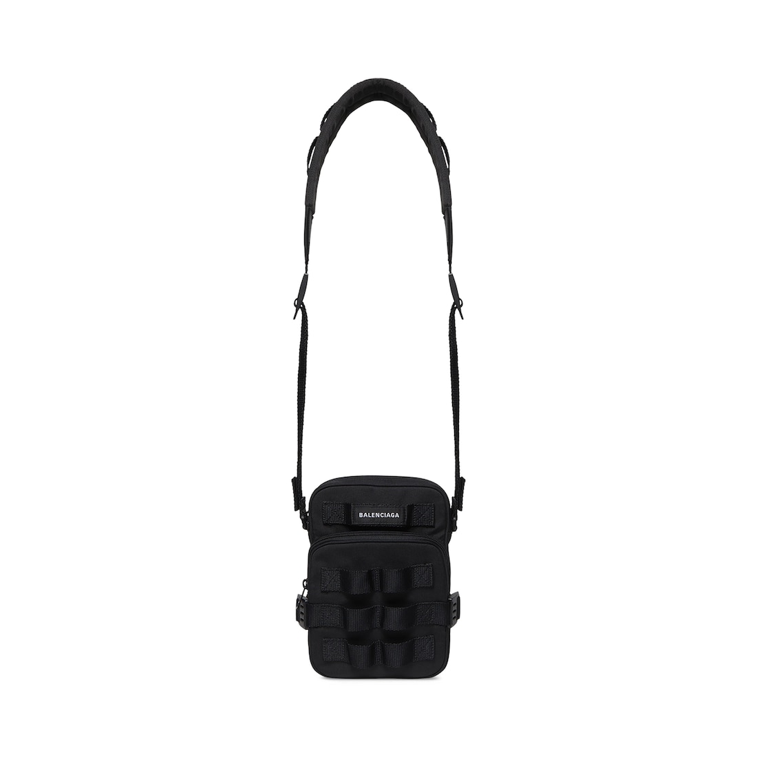 Men's Army Crossbody Messenger Bag in Black