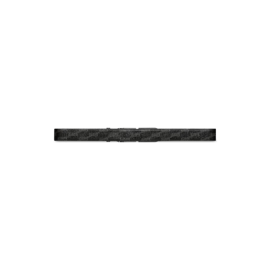 Balenciaga Reversible monogram-pattern Belt - 1060 - BlackBlackGrey