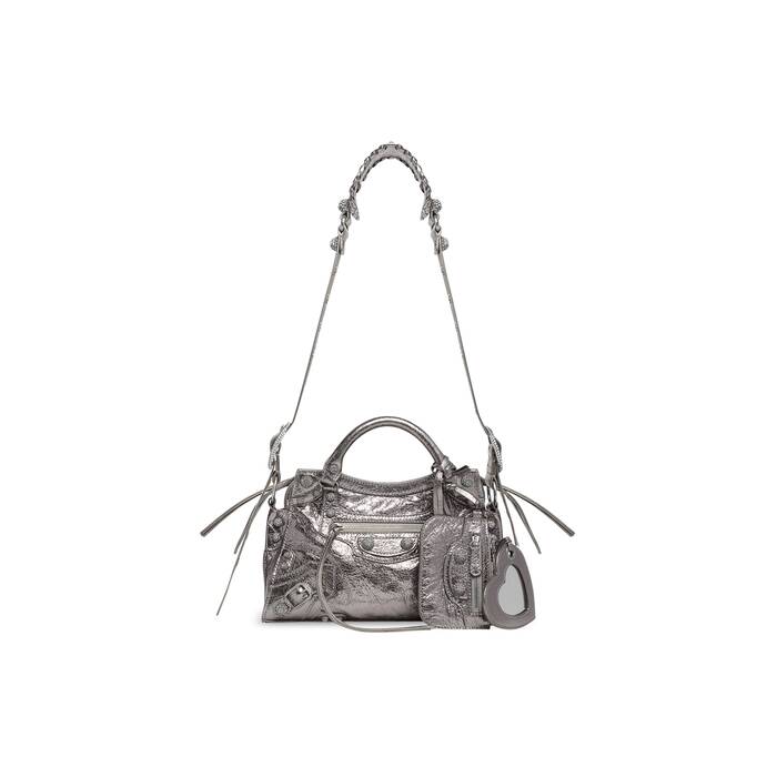 Women's Le Cagole Xs Shoulder Bag Crocodile Embossed With