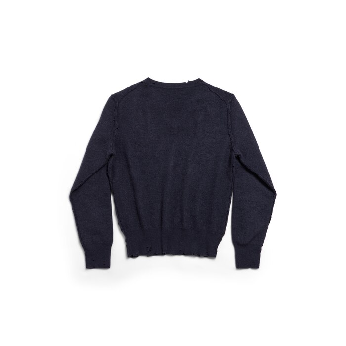 laurel classic inside-out v-neck sweater