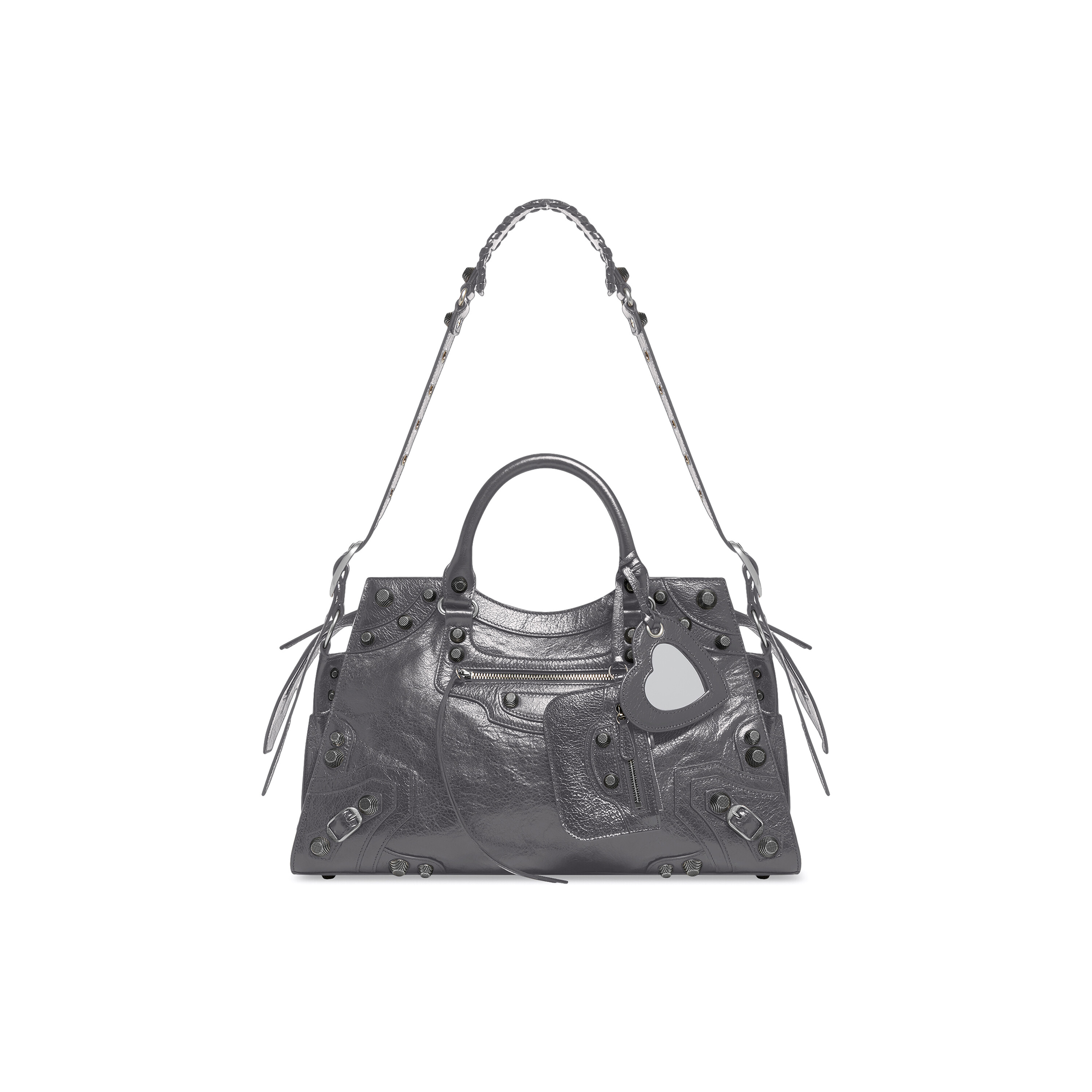 Balenciaga grey Small Hourglass TopHandle Bag  Harrods UK
