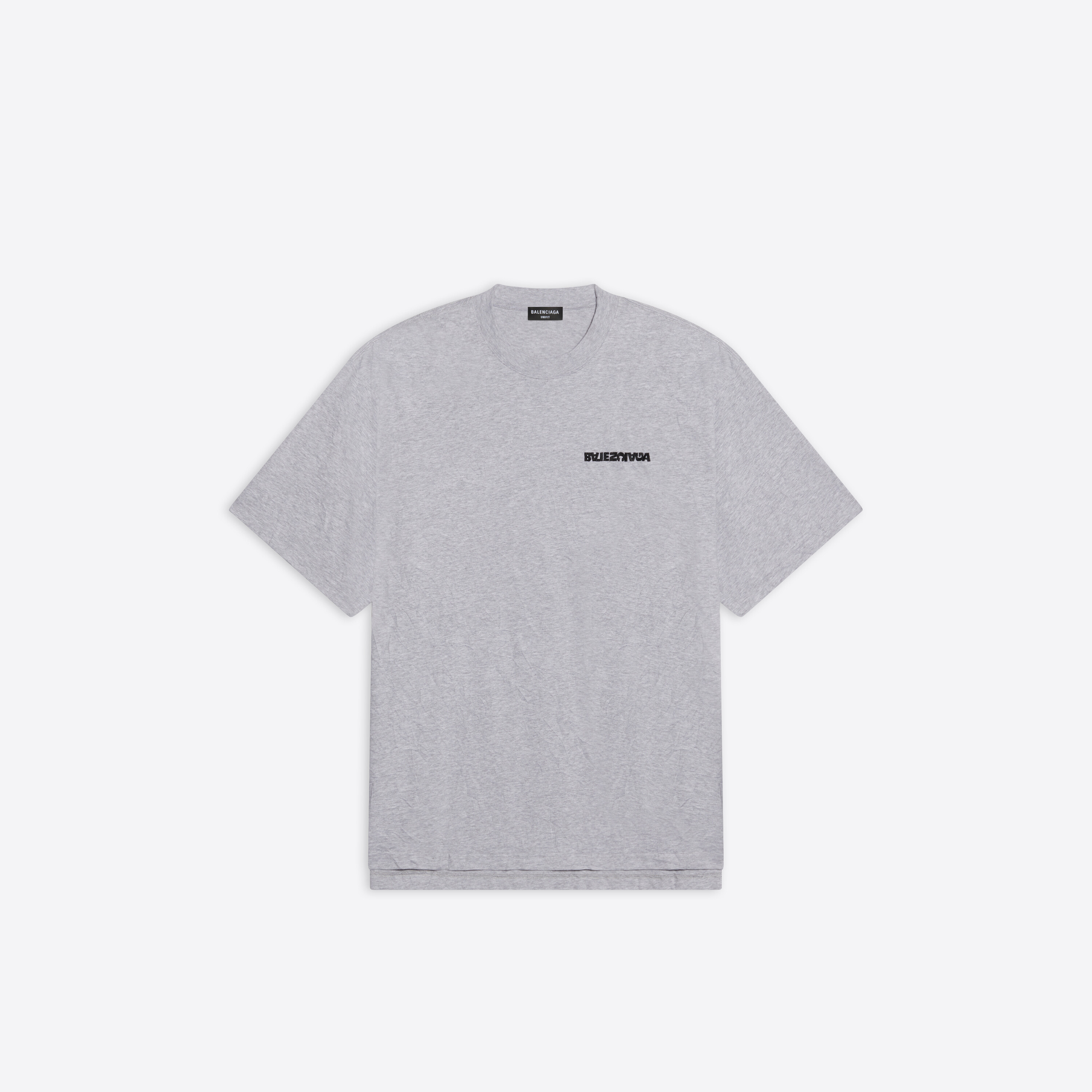 Balenciaga Turn Slit T-Shirt - Black - Short Sleeve T-Shirts