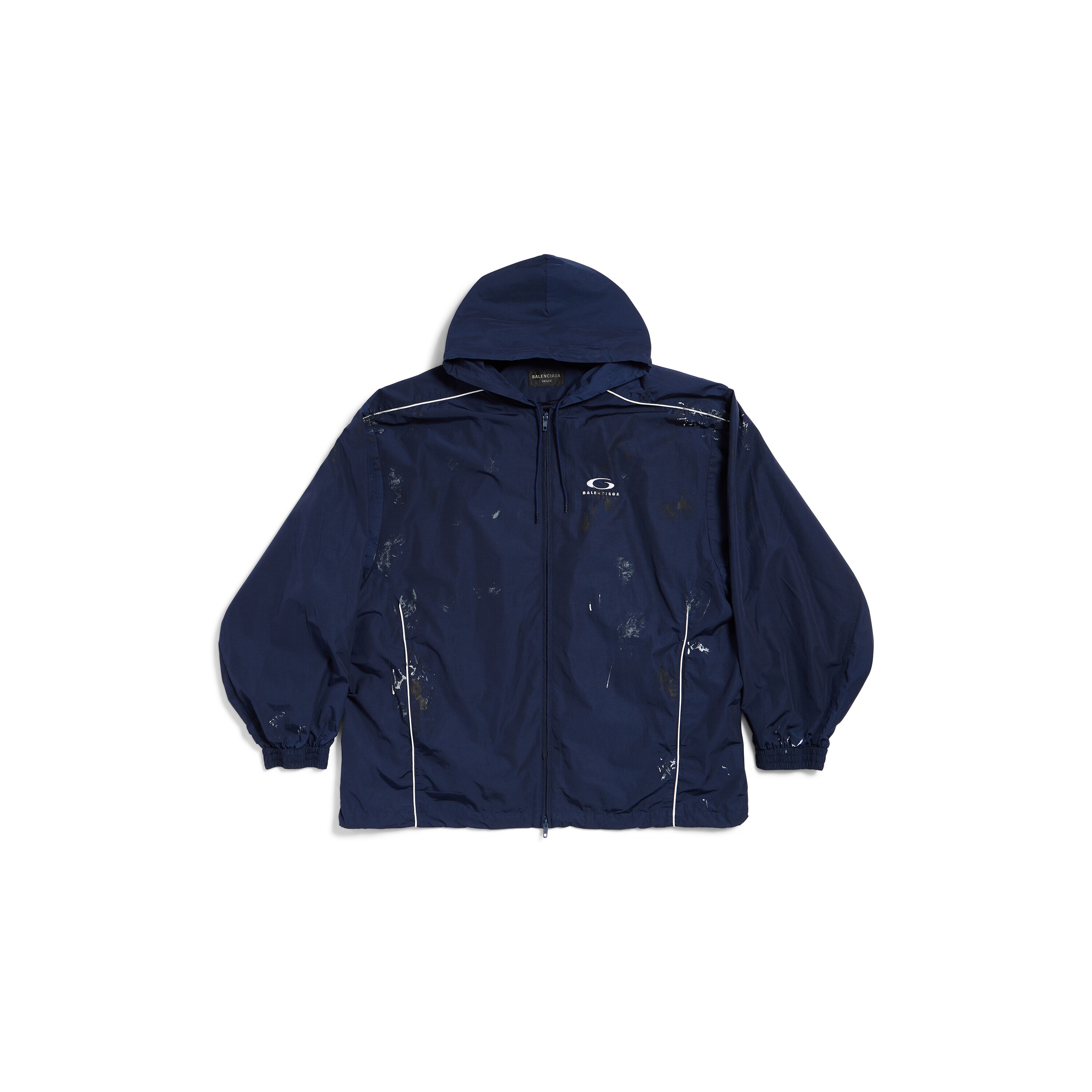 Men's Painter Tracksuit Jacket in Navy Blue | Balenciaga US