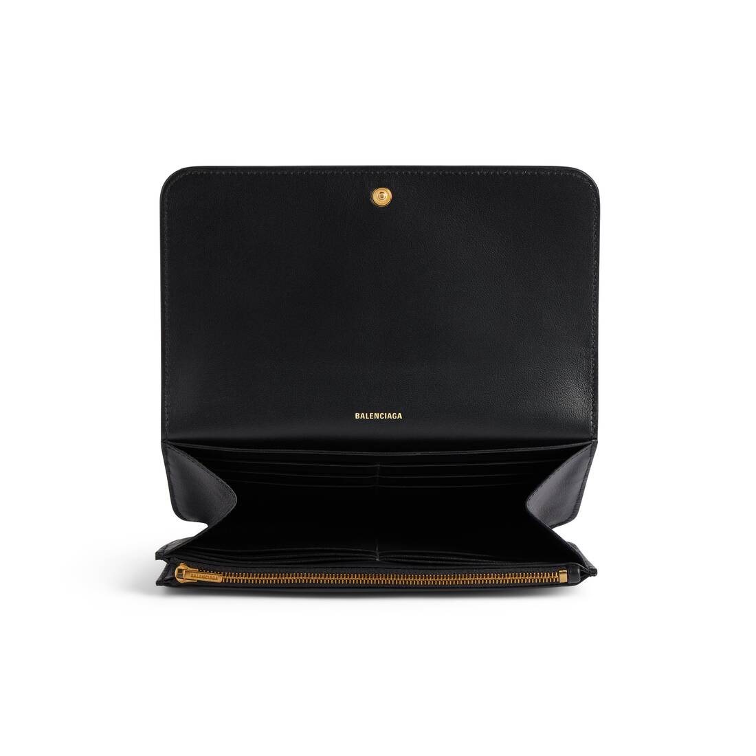 여성 현금 2.0 검은 색 얇은 지갑