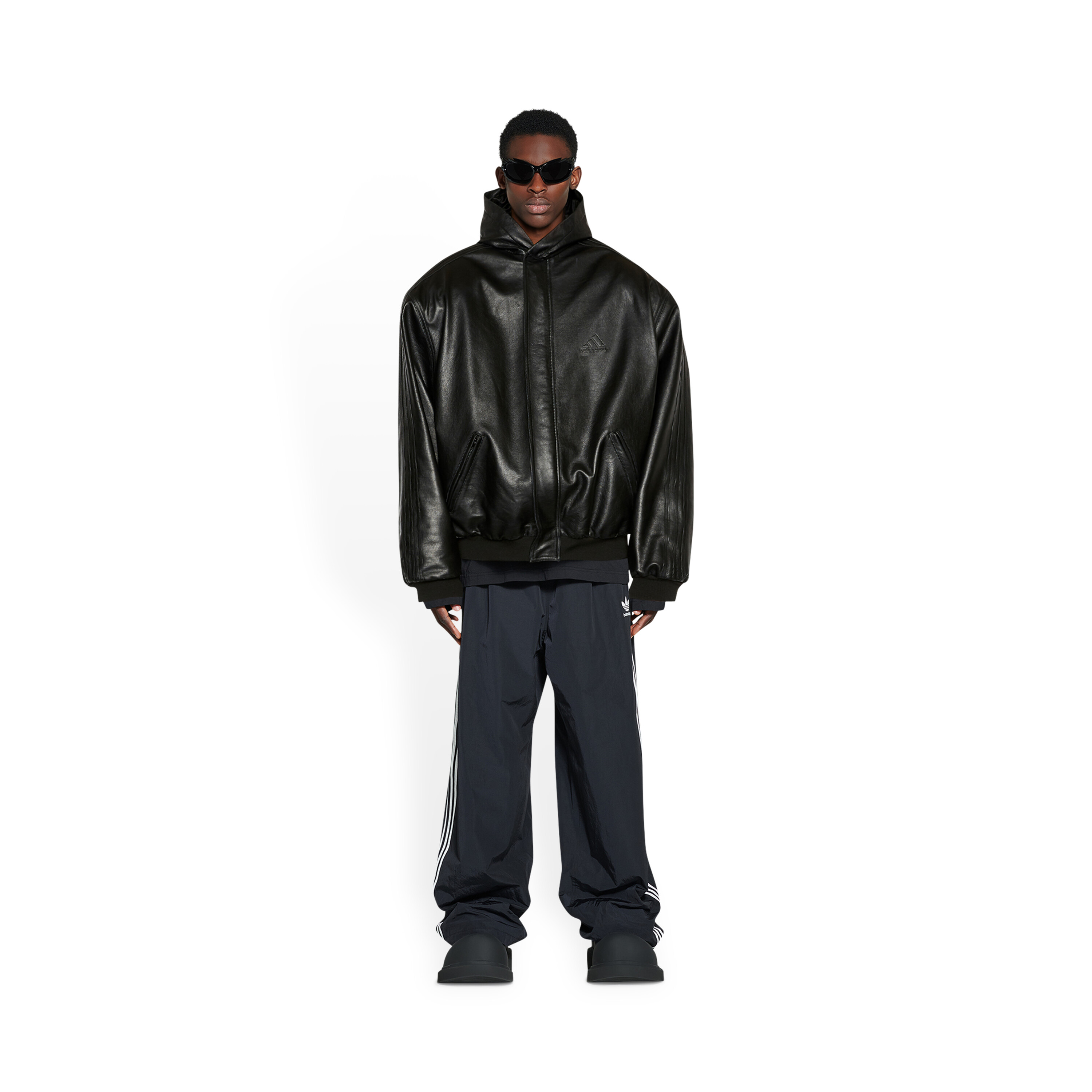 Men's Adidas Hooded Blouson in Black | Balenciaga