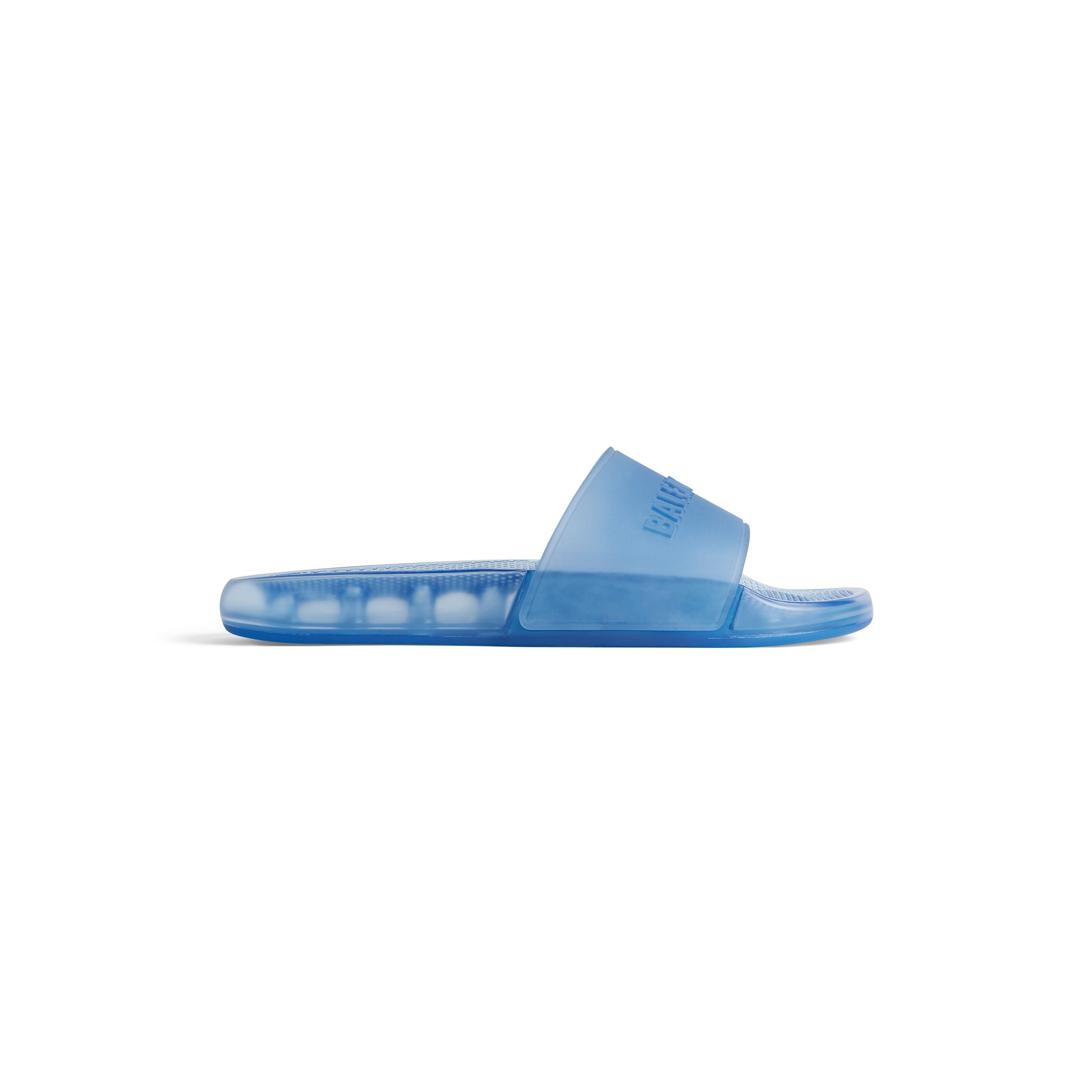 Balenciaga Pool Transparent Slide Sandal - Blue - Men's - 9 - Tpu